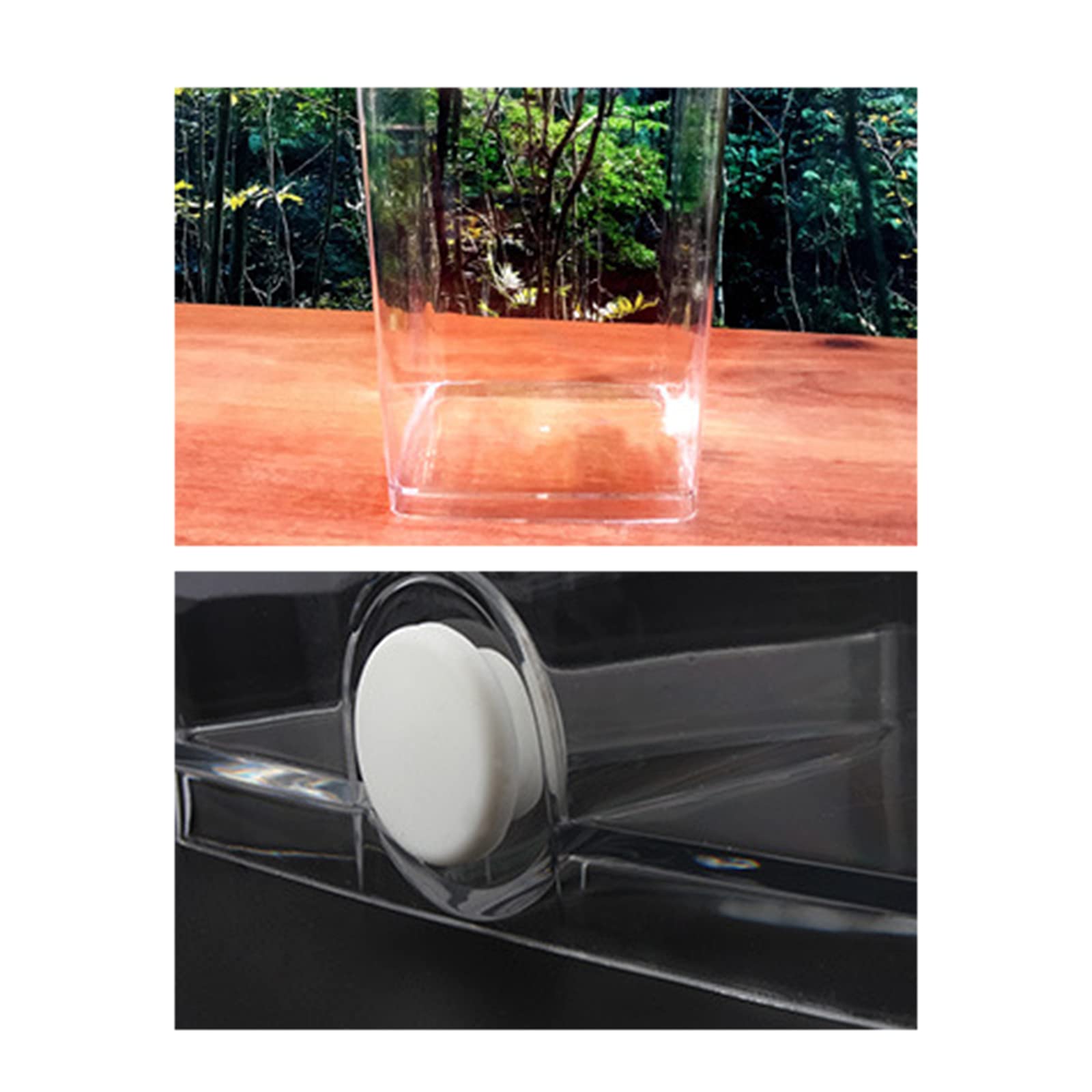 Transparent Acrylic Reptile Terrarium Breeding Tank - Desktop Habitat Box for Spiders, Scorpions & Pet Hatching with LED Night Light | Perfect for Reptile Enthusiasts, Classroom Science Projects & Home Decor