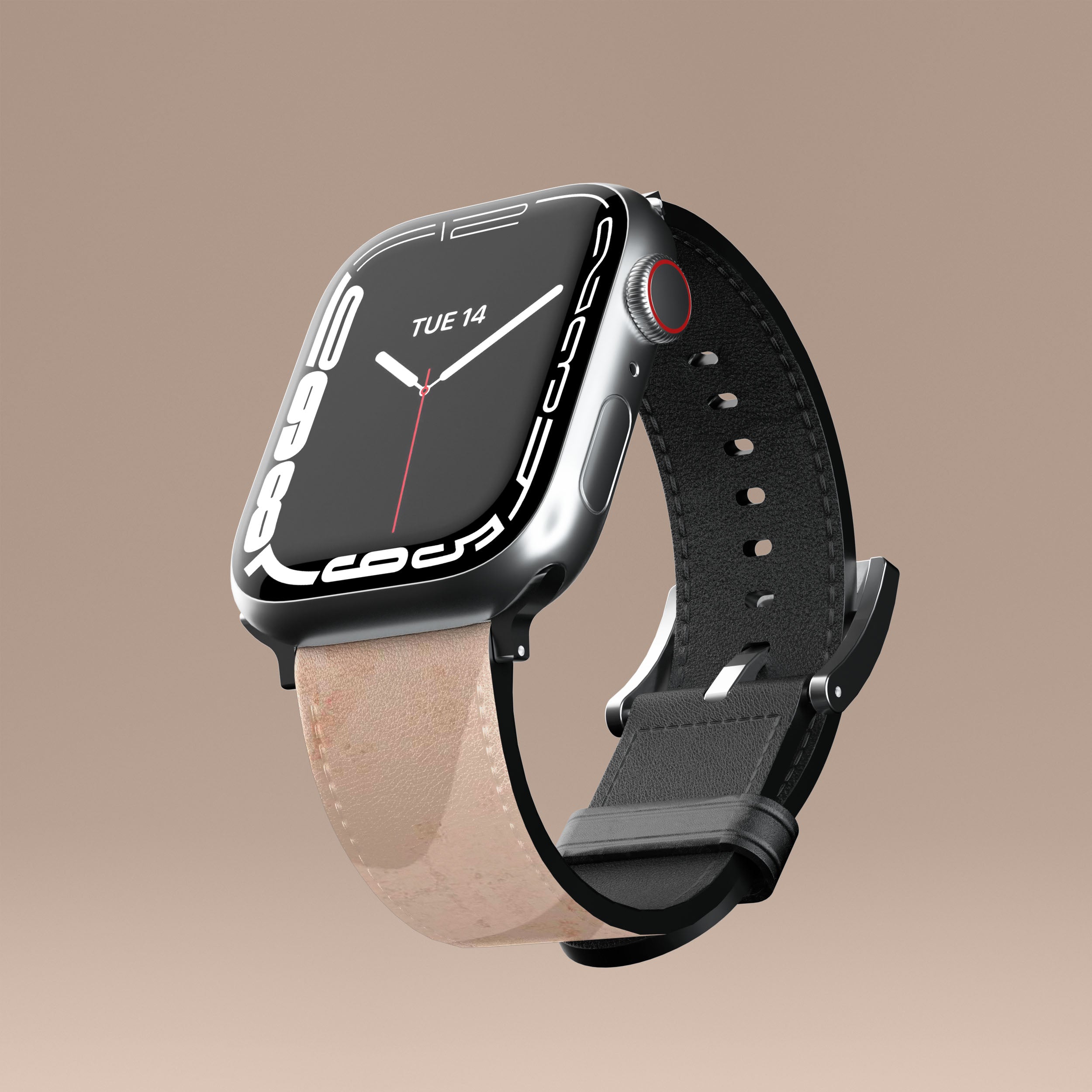 Organic Beige Apple Watch Band - Soft, Eco-Friendly, Comfortable Strap for Workouts, Running & Everyday Use
