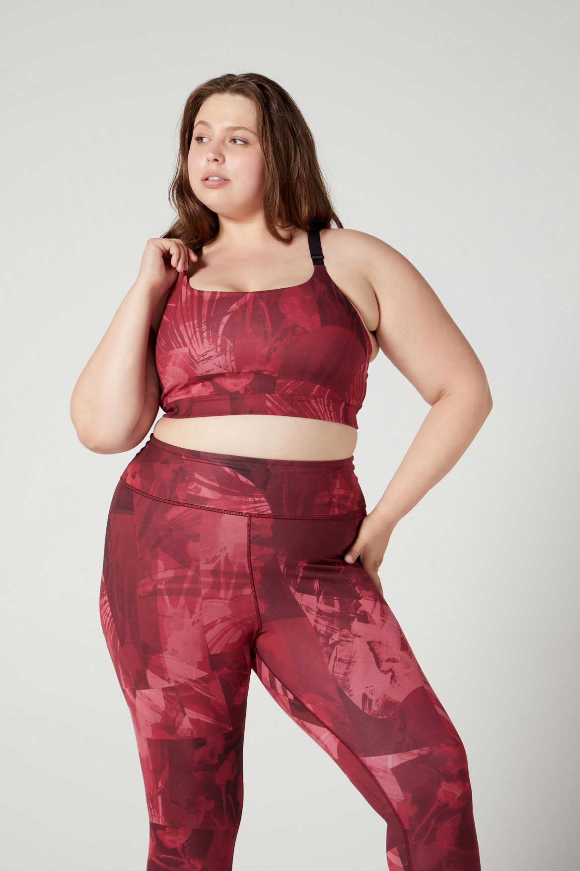 Monique Strappy Bra in Magenta Fern - Comfortable & Stylish Lingerie for Everyday Wear & Special Occasions