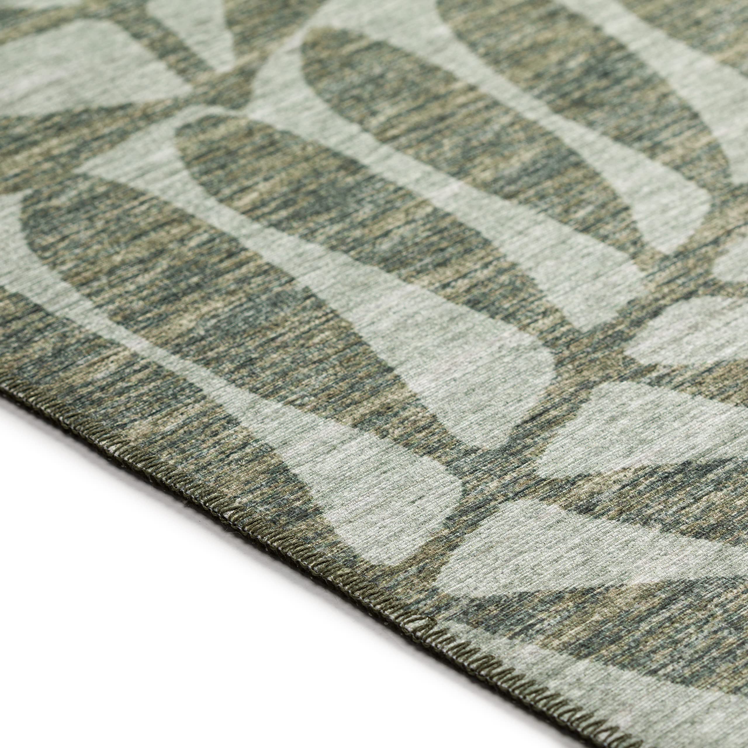 Addison Rugs Yuma AYU35 Green 8' x 10' Area Rug - Soft & Durable Indoor/Outdoor Carpet for Living Room, Bedroom, or Patio Decor