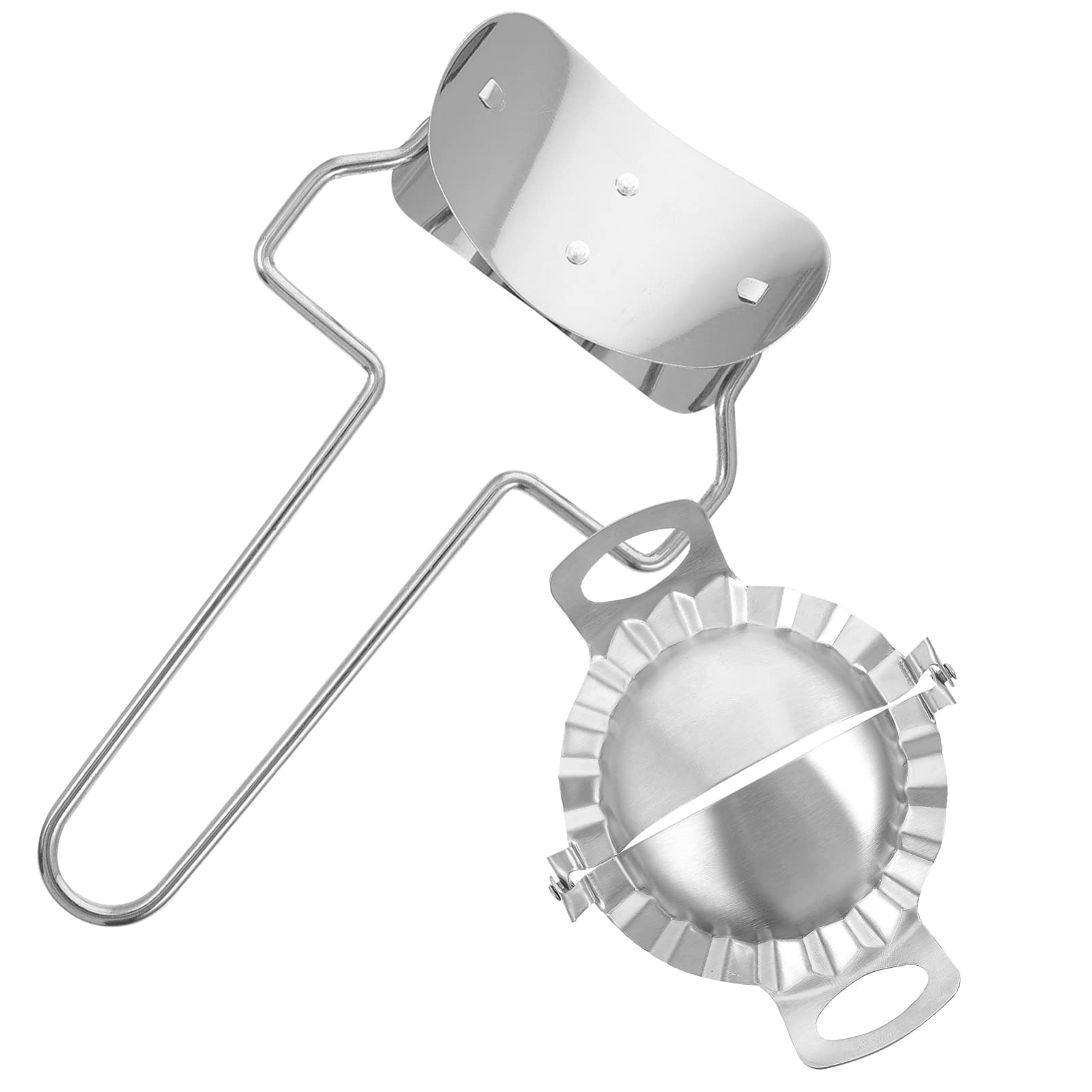 Angoily 2-Piece Stainless Steel Dumpling Maker Set - Dough Press Mold for Dumplings, Calzone, Ravioli & Empanadas | Perfect for Homemade Asian & Italian Cuisine | Kitchen Gadget for Quick & Easy Meal Prep