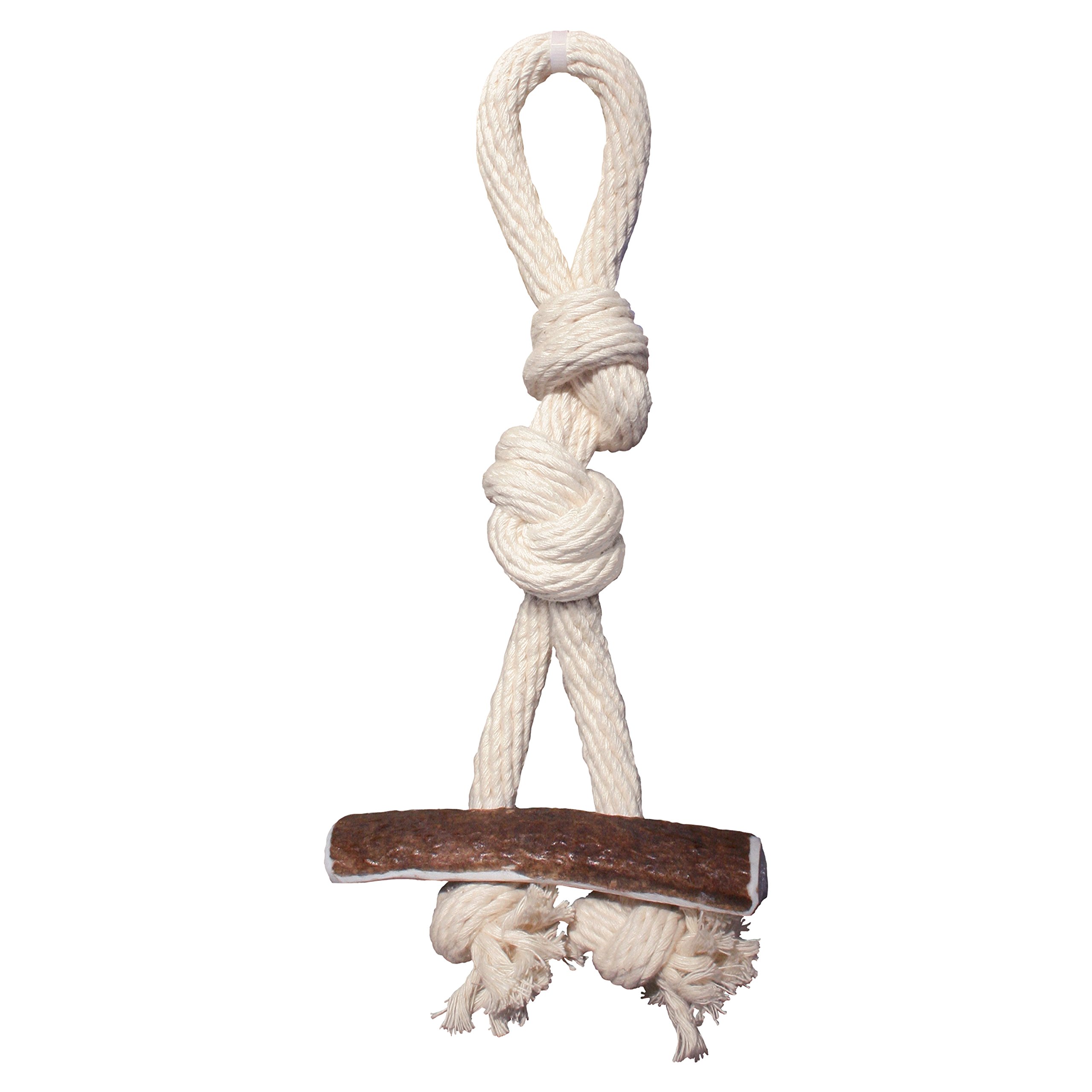 KONG Wild Antler Chew Toy for Dogs - Durable Large/X-Large Size Natural Antler Dog Bone - Perfect for Aggressive Chewers & Teething Puppies - Indoor/Outdoor Play & Dental Health