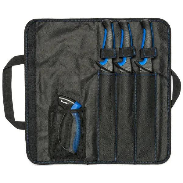 Mustad MT096 Professional Fishing Knife Kit - Sharp Stainless Steel Blades for Filleting, Scaling & Cutting - Perfect for Anglers, Camping & Outdoor Adventures