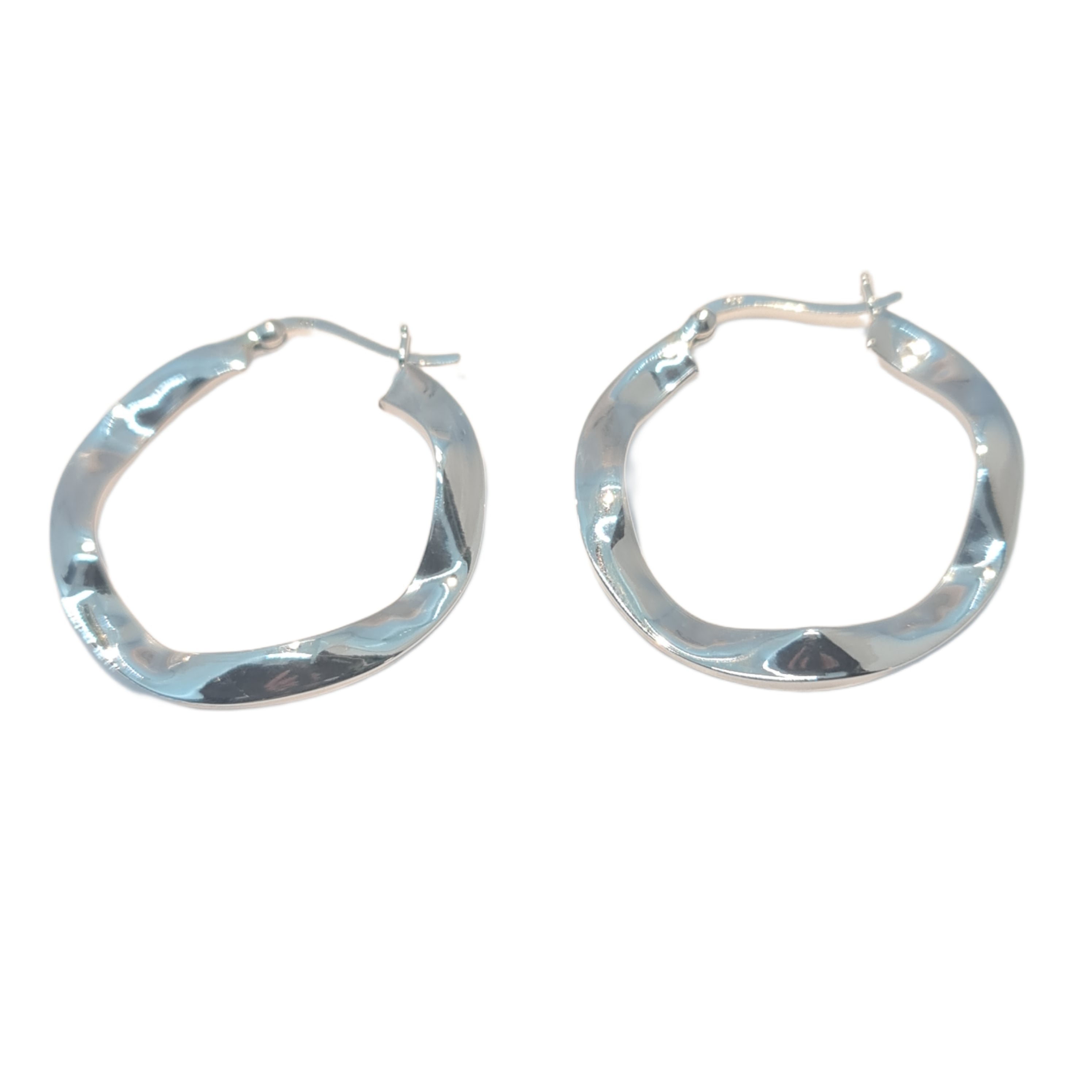 Trendy Wavey Hoop Earrings for Women - Gold Circle Dangle Earrings for Everyday Wear & Party Outfits