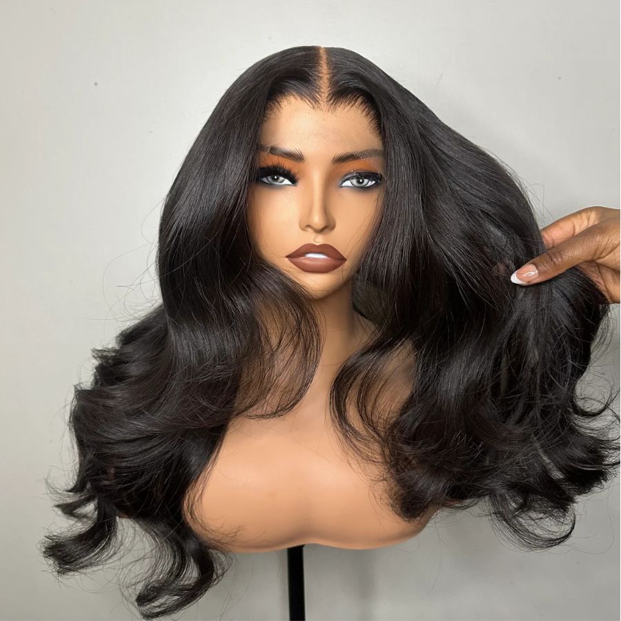 WOWANGEL 13x6 HD Lace Front Wig - Body Wave Human Hair Wig with Realistic Hairline for Black Women | Perfect for Daily Wear, Parties & Special Occasions