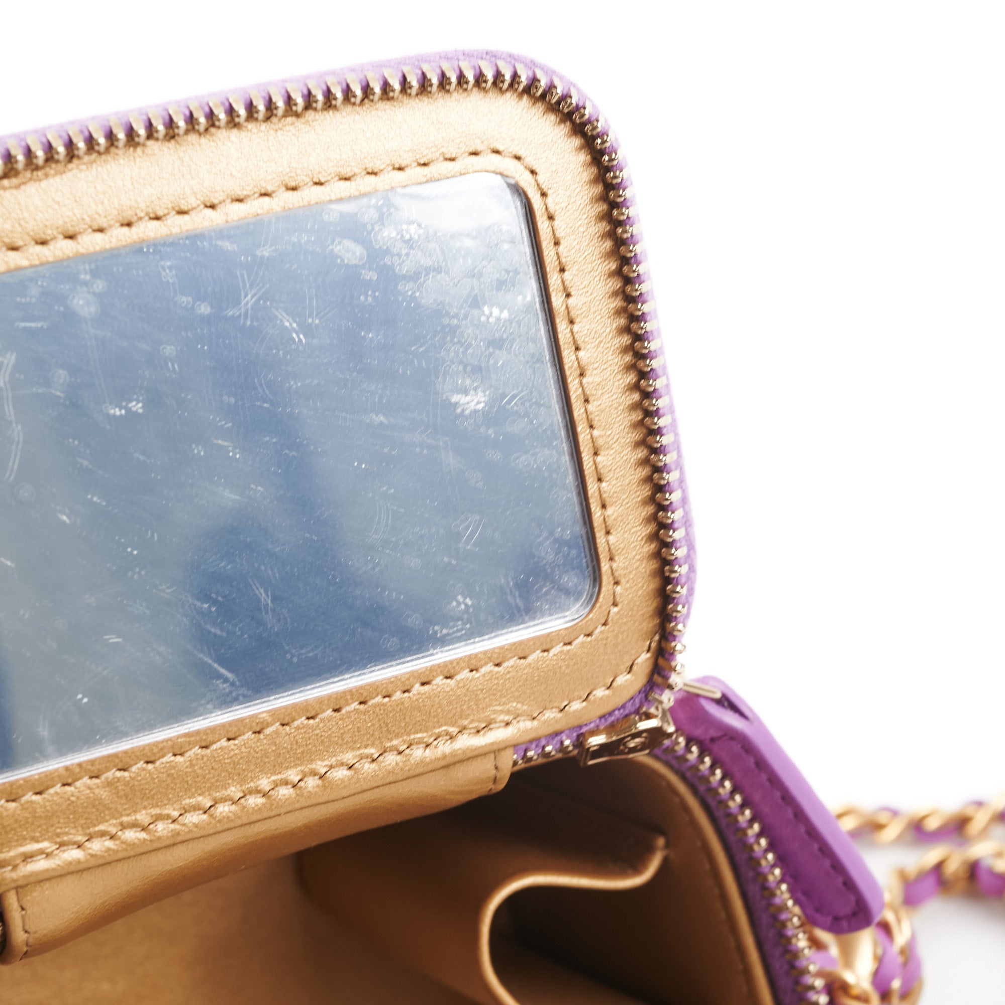 Chanel Pearl Crush Mini Vanity Case in Purple | Luxury Crossbody Bag for Women | Perfect for Parties, Date Nights & Special Occasions