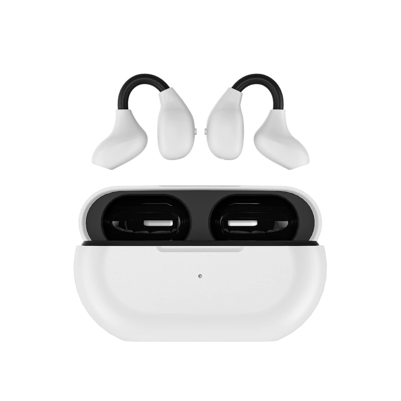Wireless Bluetooth Ear Clips - Open Ear Headphones with Bone Conduction Technology, Secure Fit for Running, Cycling & Workouts - Sweatproof & Comfortable for All-Day Use