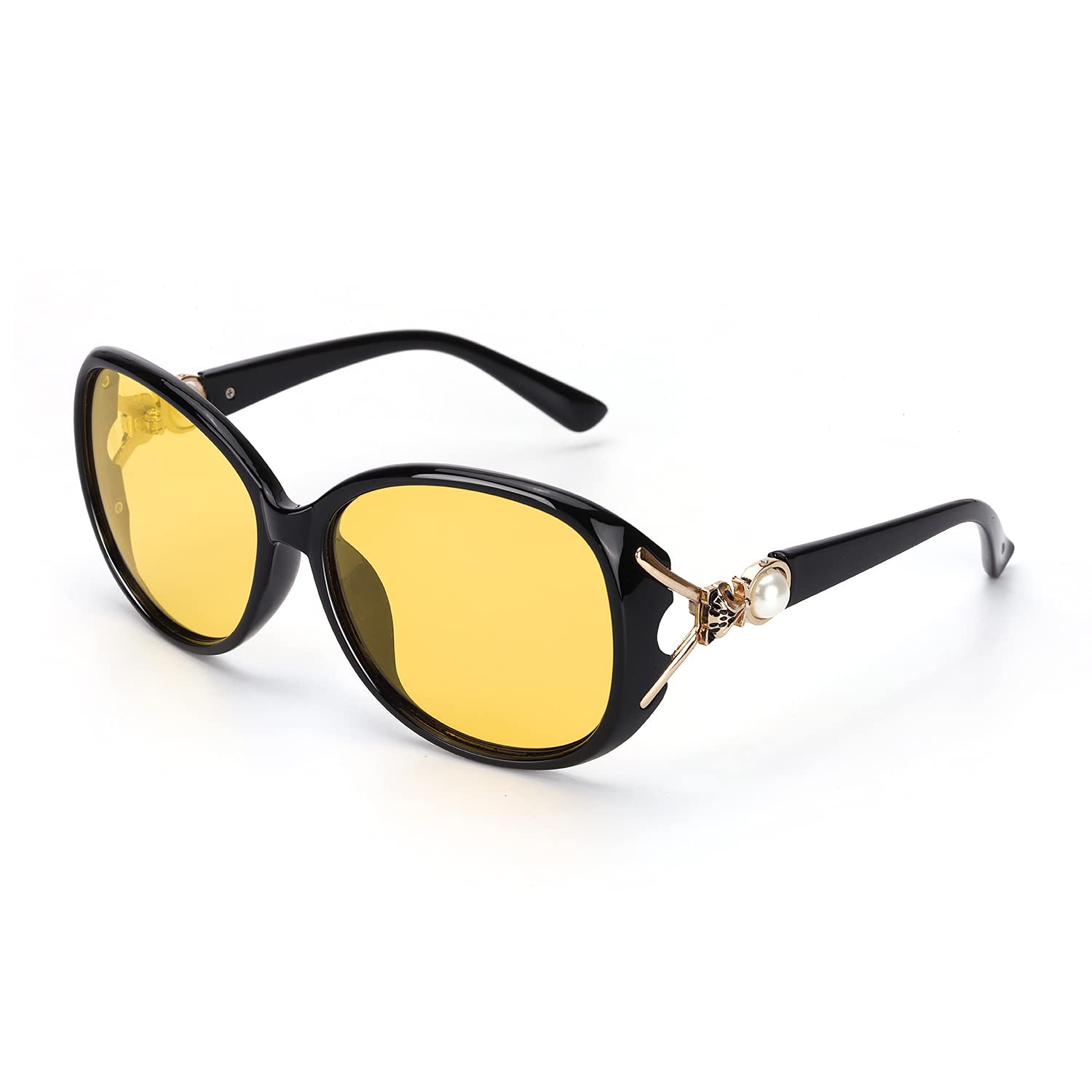 FIMILU Women's Night Driving Glasses - Anti Glare, UV Protection & Enhanced Night Vision for Safe Driving | Perfect for Commuting, Road Trips & Low Light Conditions