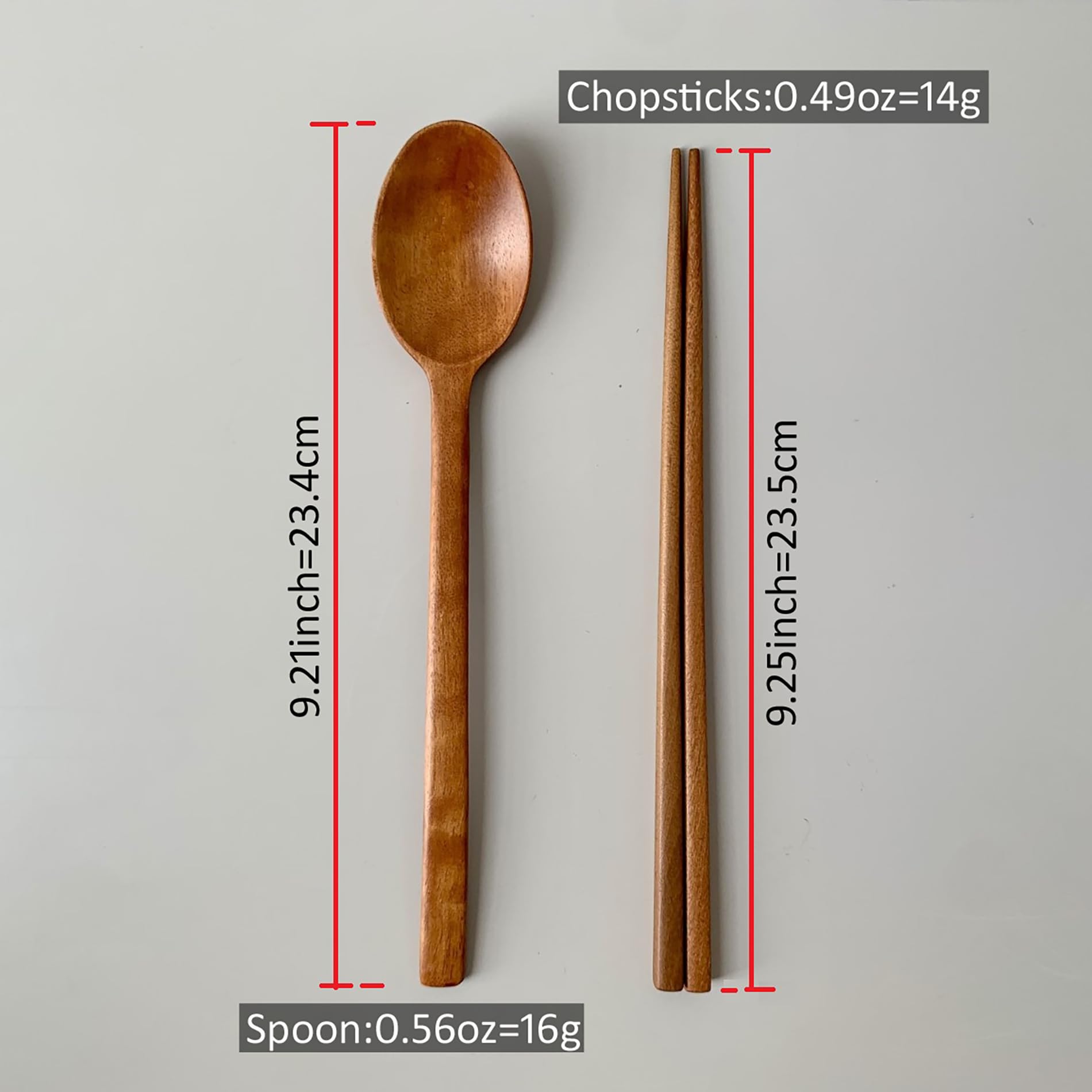 Premium Korean Natural Lacquer Wooden Chopsticks & Spoon Set - Handcrafted Jujube Wood with Ottchil Coating - Elegant Gift for Mom (2-Piece Set) - Perfect for Asian Cuisine, Home Dining & Special Occasions