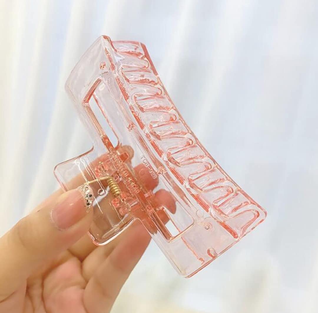 AITIN Large Square Hair Claw Clip - 6pc Strong Hold Hair Clutcher for Women & Girls - Perfect for Long Hair Styling