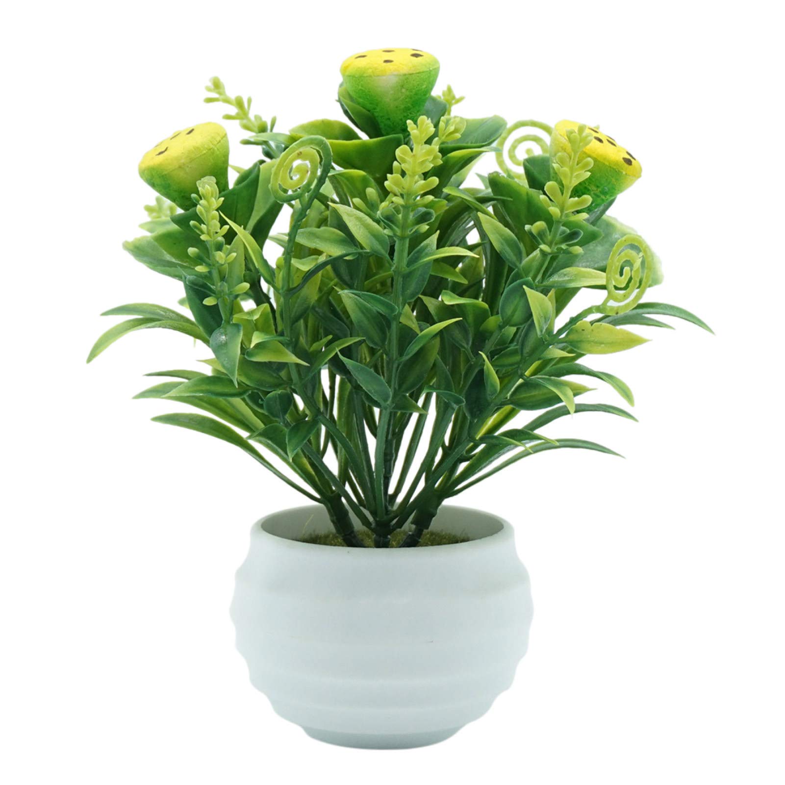Artificial Plants Pots - Small Fruit Tree Bonsai for Indoor Decor, Fake Potted Plants with Red Lucky Fruit - Perfect for Home Office Desk, Living Room Greenery & Feng Shui Decoration