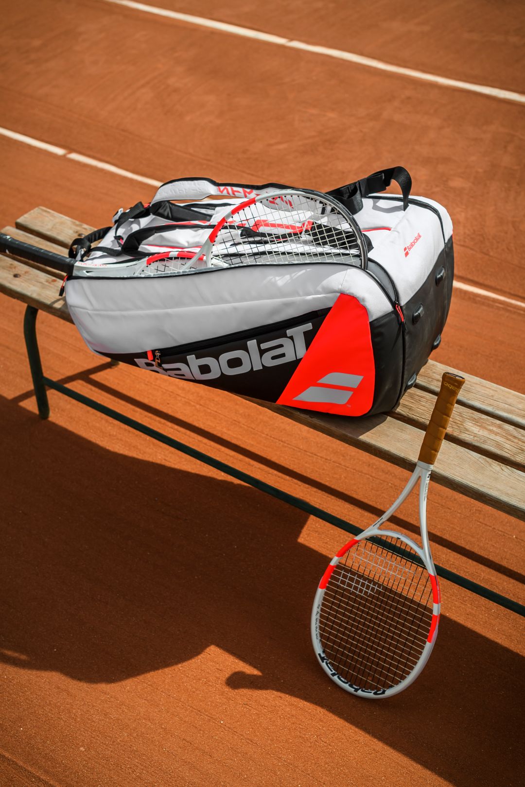 Babolat RH X 12 Pure Strike Tennis Racket Bag - 12 Pack White | Perfect for Tennis Players & Team Sports Equipment Storage