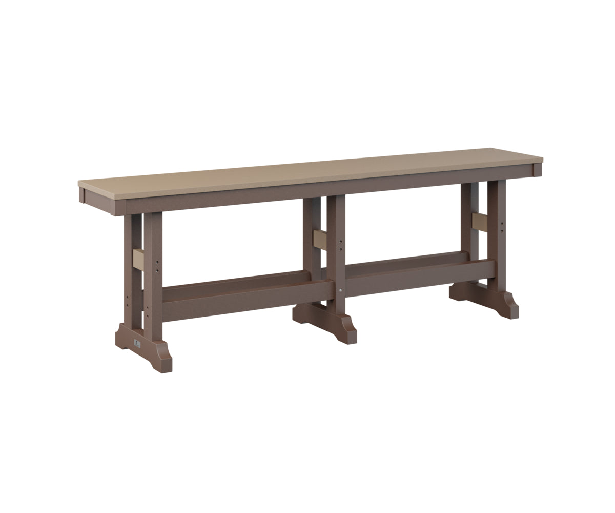 Berlin Gardens Garden Classic 66 Dining Bench - Outdoor Patio Furniture for Backyard, Deck, and Garden - Weather-Resistant Dining Set with Comfortable Seating