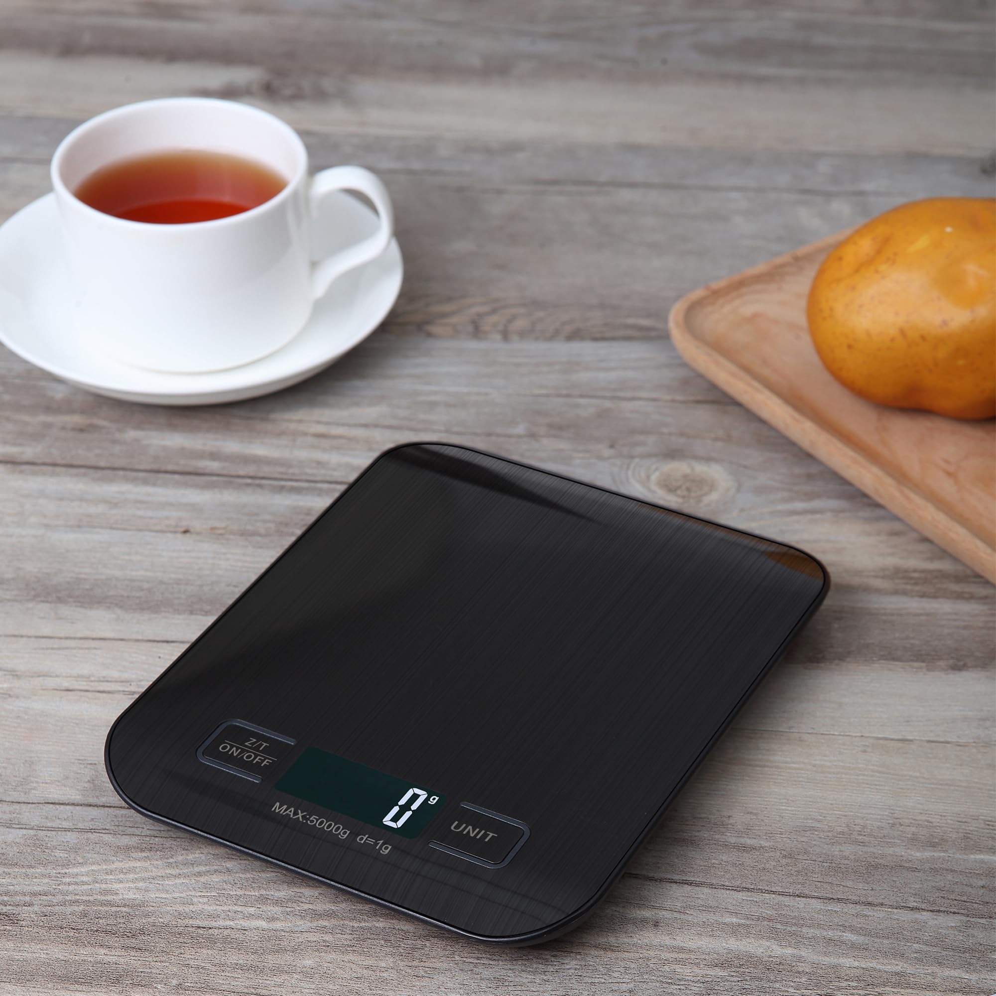 Torchtree Digital Kitchen Scale - 22lb/10kg Precision Food Scale with Tare Function, Touch Buttons & Backlit LCD Display (Includes Batteries) - Perfect for Baking, Cooking, Meal Prep & Portion Control