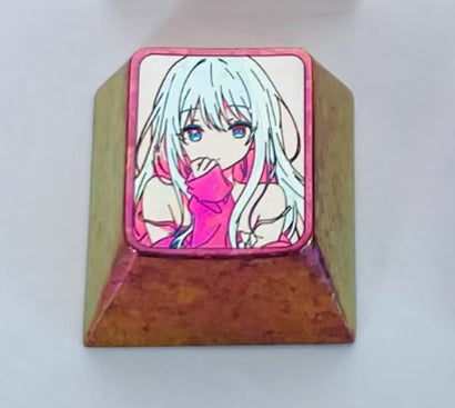 Premium Titanium Alloy 1U Carved Keycaps - Izumi Sagiri Anime Theme Mechanical Keyboard Keycaps for Customization & Decoration | Perfect for Gaming, Typing & Collectors