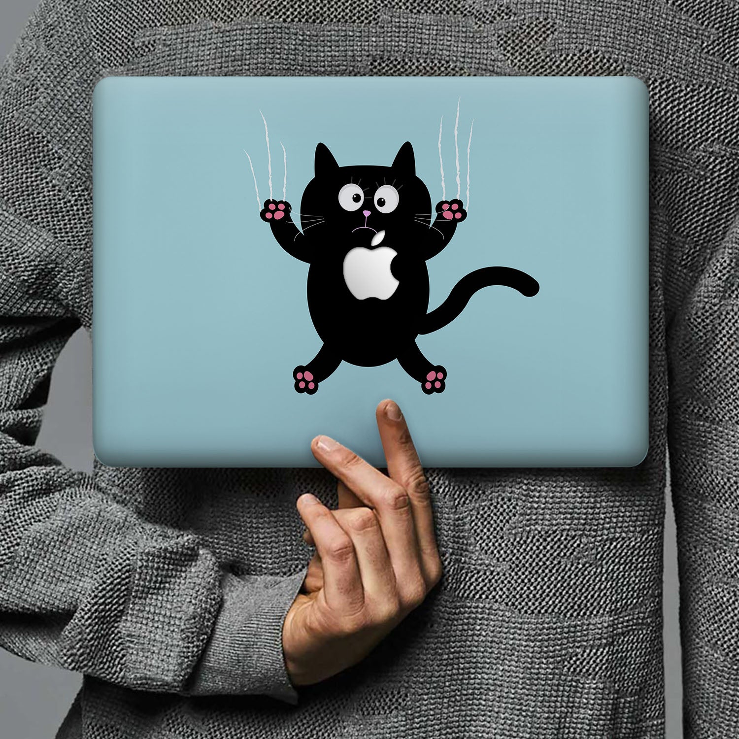 Premium MacBook Pro/Air Protective Case with Cute Cat & Kitty Design - Durable Lightweight Cover for Work, Travel & School