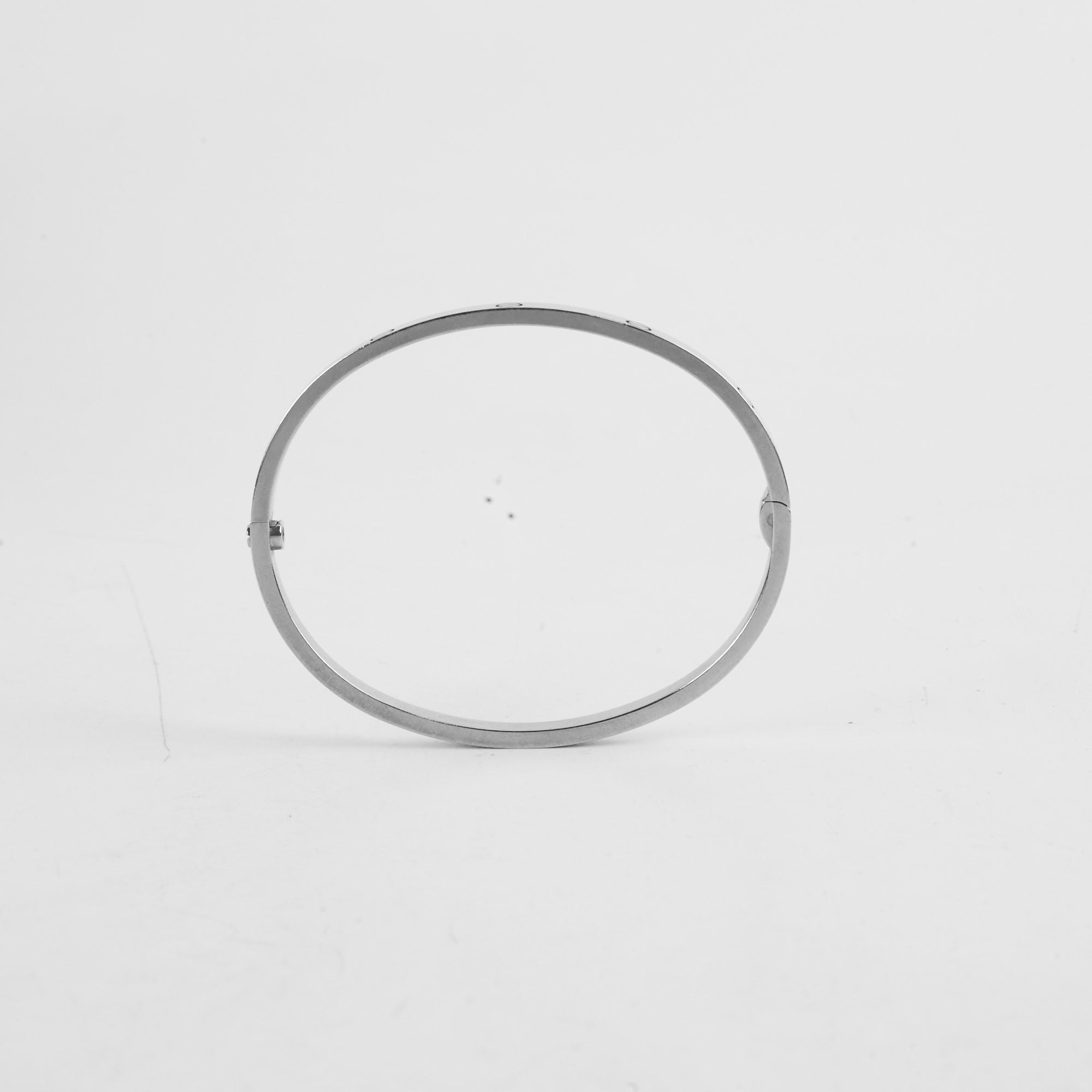 Cartier Love Bracelet Thin 18K White Gold Size 16 - Elegant Jewelry for Women, Perfect for Weddings, Anniversaries & Special Occasions