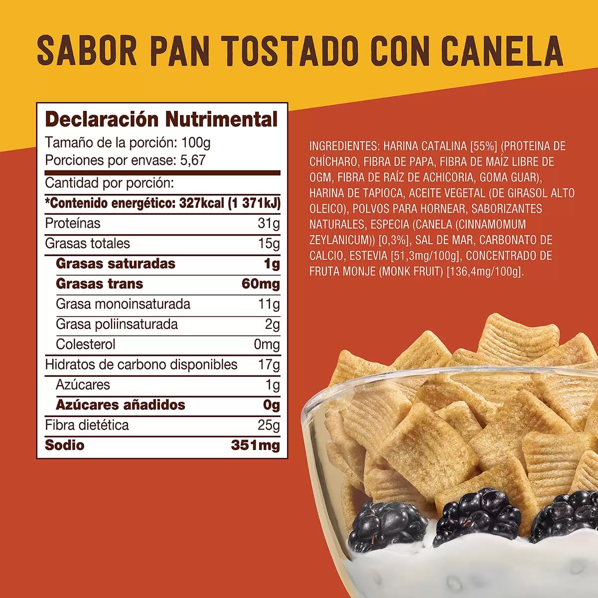 Keto Friendly Catalina Snacks Cereal - Low Carb, High Protein, Gluten Free Breakfast - 20 Oz | Perfect for Ketogenic Diet, Weight Loss & Healthy Morning Meals