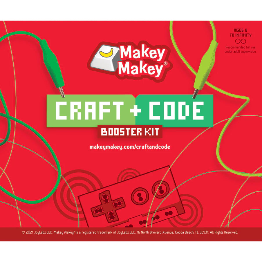Makey Makey Craft + Code Booster Kit - STEM Learning & Creative Coding for Kids - Perfect for Classroom Projects & DIY Electronics
