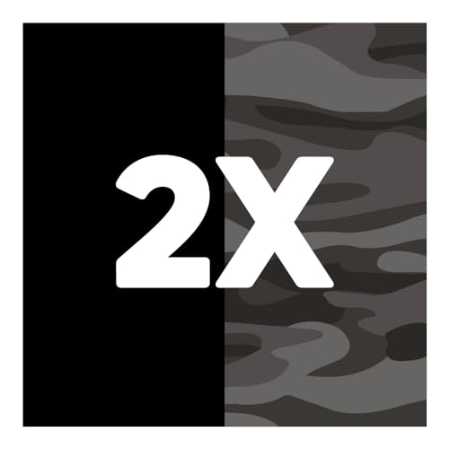 Multicolor (1x Black, 1x Grey Camo) 2-pack