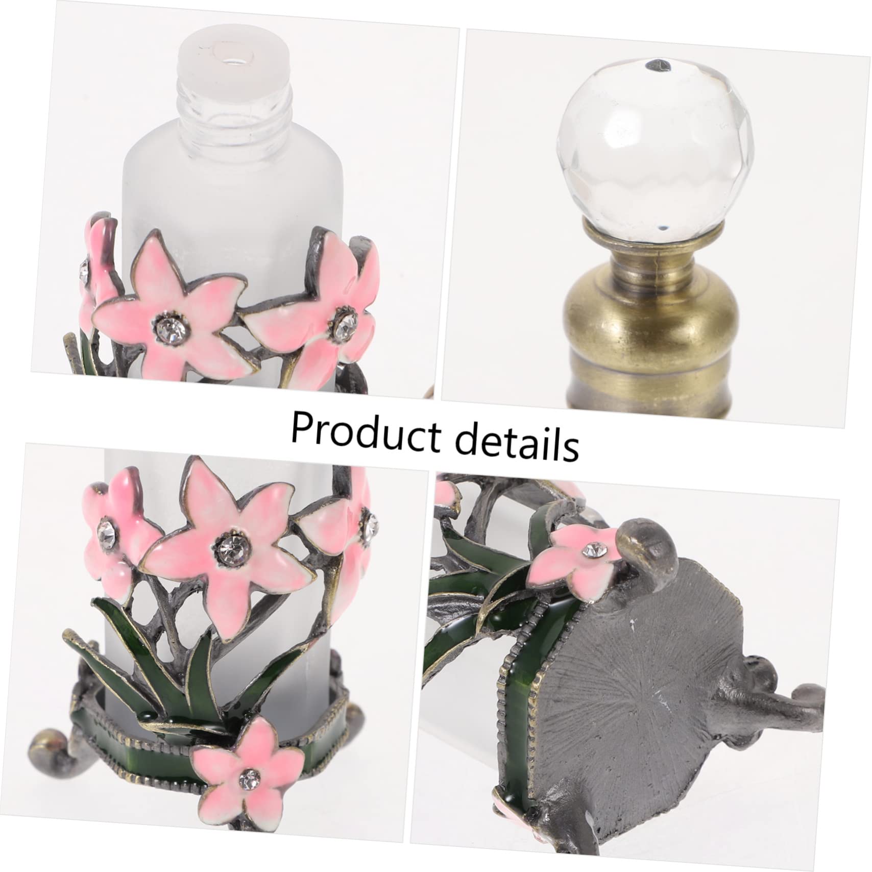 Minkissy Refillable Glass Perfume Bottle - 5ml Travel Size Middle Eastern Style Perfume Container for Women, Essential Oils & Fragrances - Perfect for Purse, Gym Bag, Travel & Gift Giving