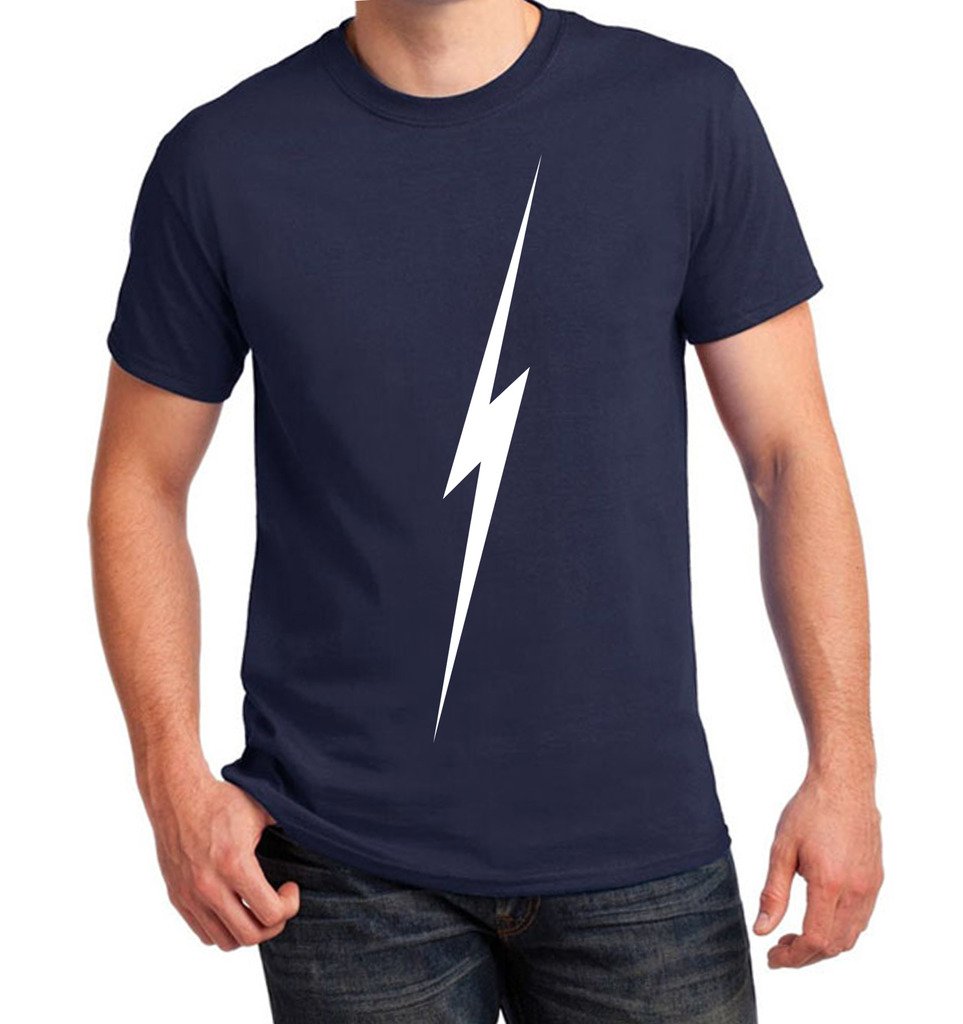 Men's M0043TS Lightning Thunder Graphic Printed T-Shirt - Casual Streetwear for Everyday Wear & Outdoor Activities