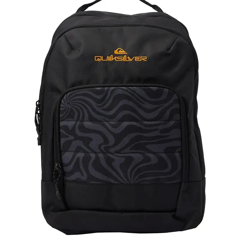 Quiksilver Burst 2.0 Backpack - Stylish Black Printed Laptop Bag for School, Travel & Work | Durable Water-Resistant Daypack for Men & Women