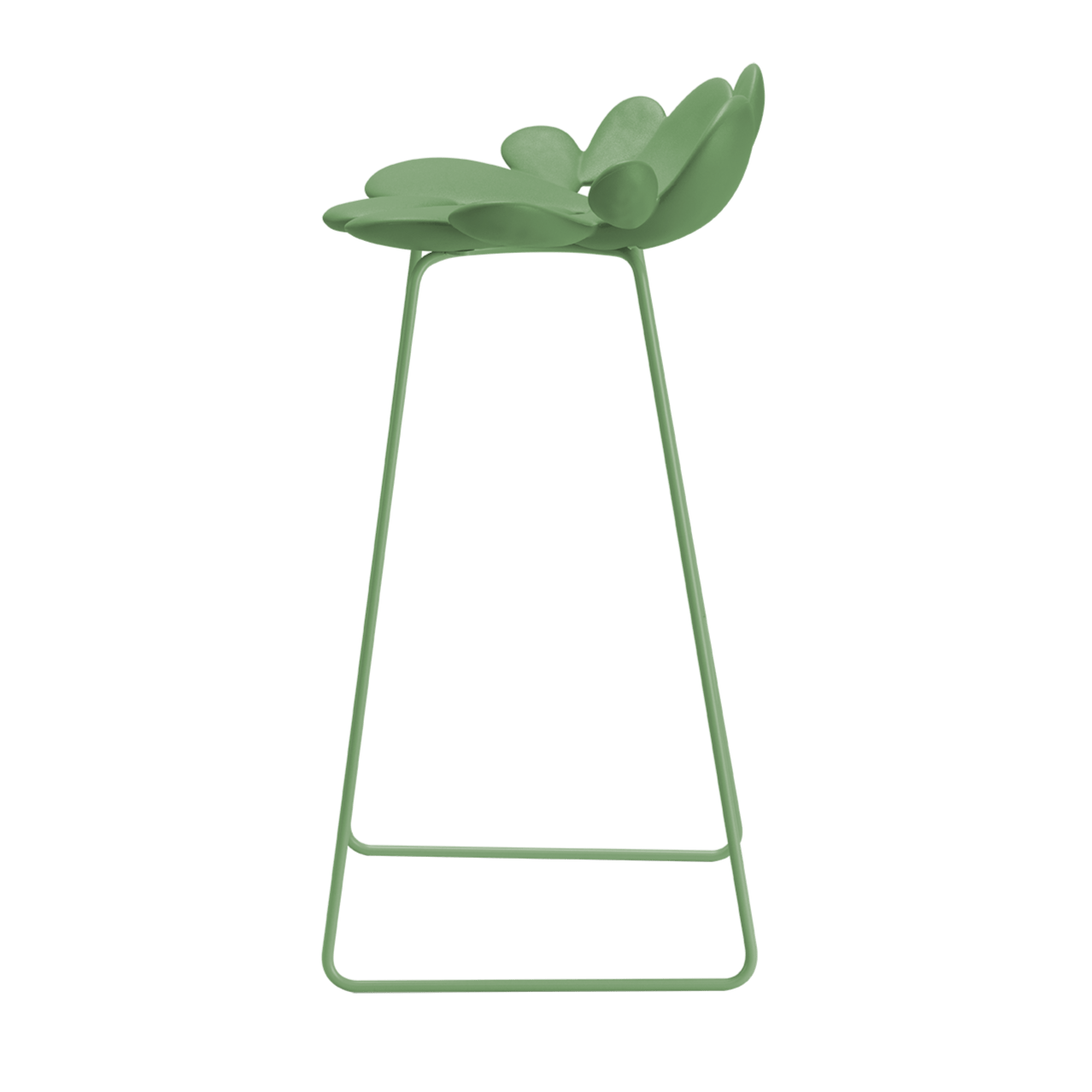 Qeeboo Filicudi Stool - Modern Designer Bar Stool for Kitchen, Dining & Living Room - Lightweight Plastic Chair for Home & Office Decor