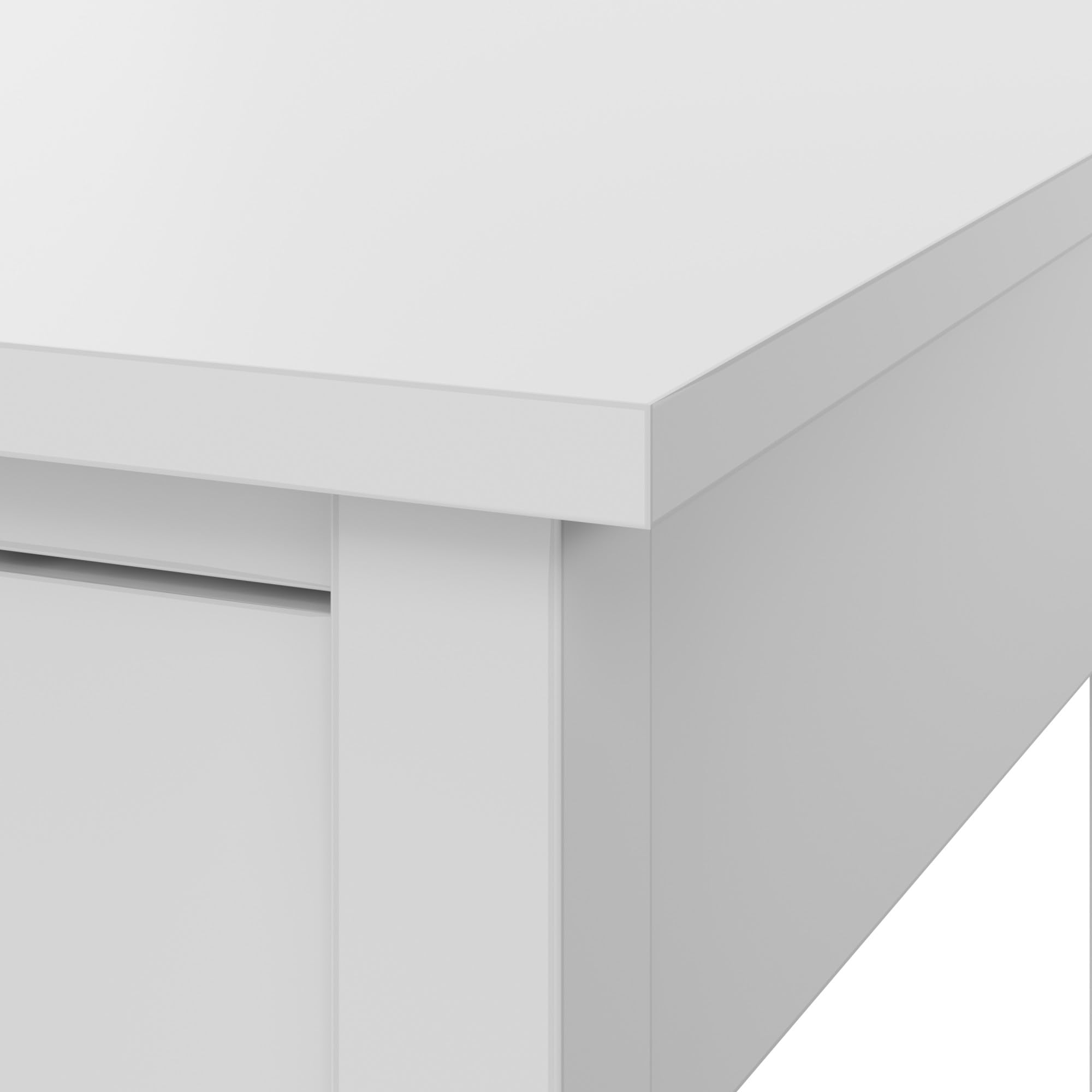 Bush Furniture Broadview 2-Drawer Lateral File Cabinet in Pure White - Home Office Storage Solution for Documents & Supplies