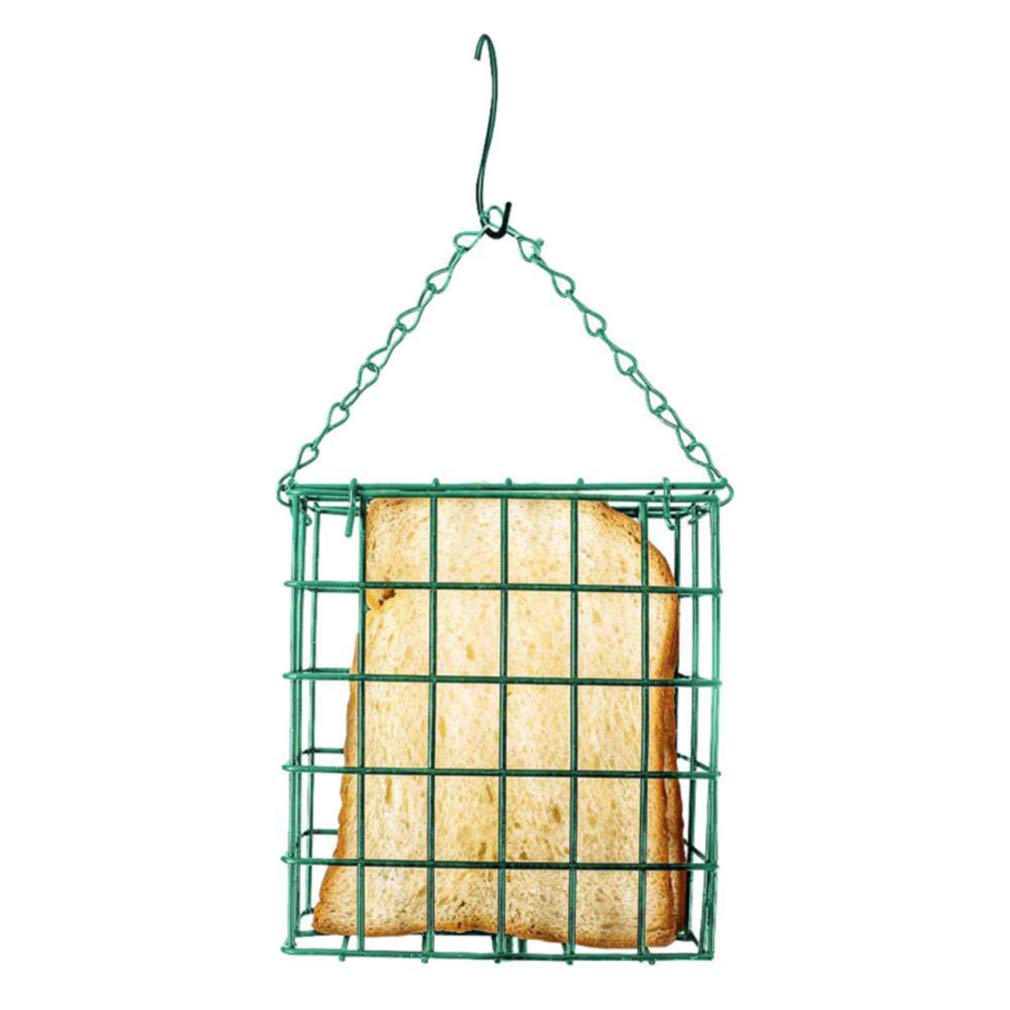 Firecolor Wild Birds Suet Feeder - Single Suet Cake Capacity for Outdoor Bird Feeding - Perfect for Seed Cakes, Bread & Fruits - Attracts Woodpeckers, Cardinals & Songbirds to Your Backyard