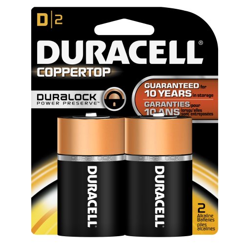 Duracell MN1300B2Z CopperTop Alkaline D Batteries - 1.5V Long-Lasting Power (48 Count, 2-Pack) - Ideal for Flashlights, Toys, Radios & Emergency Kits