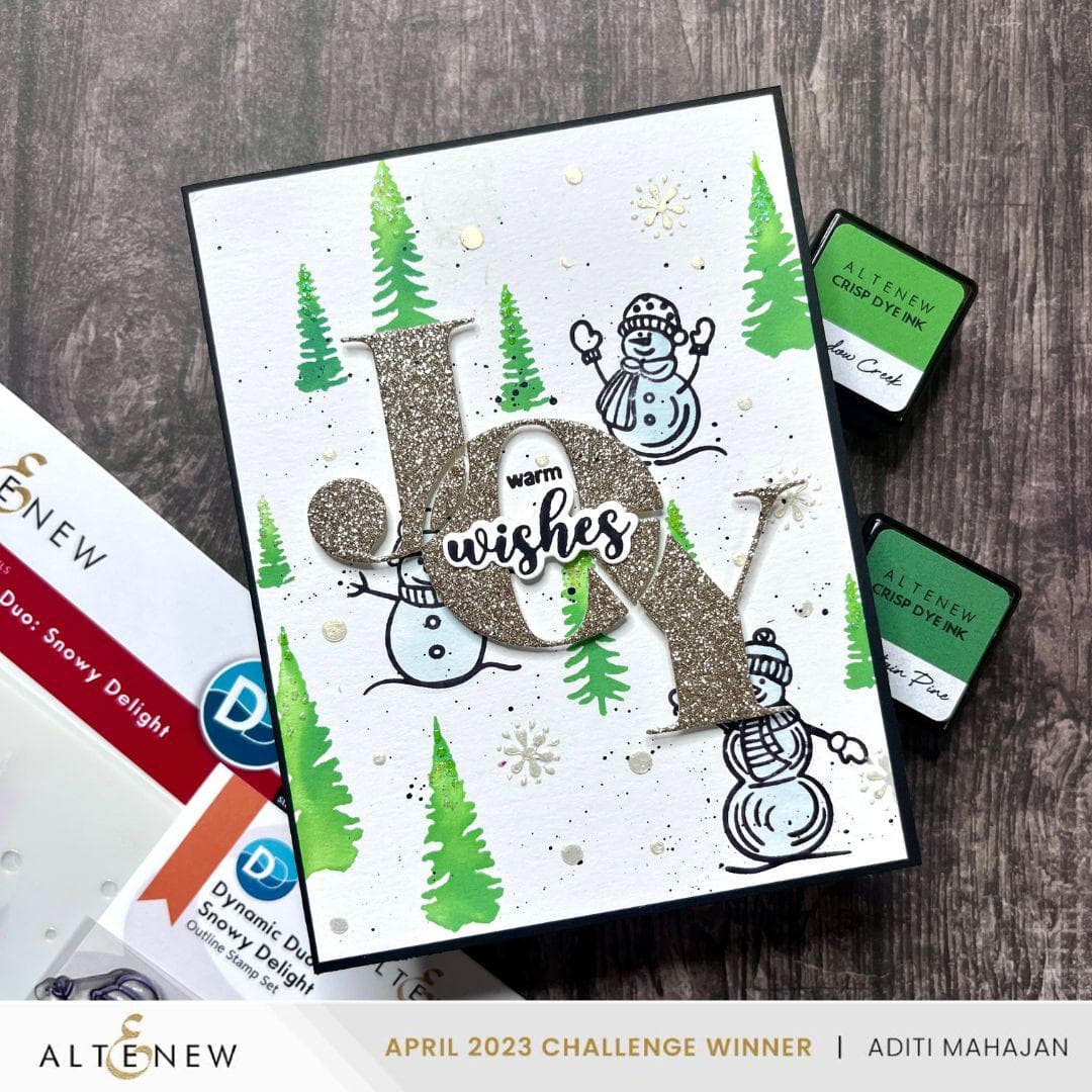 Dynamic Duo: Snowy Delight Add On Die Set for Card Making & Scrapbooking - Perfect for Winter Crafts and DIY Greeting Cards