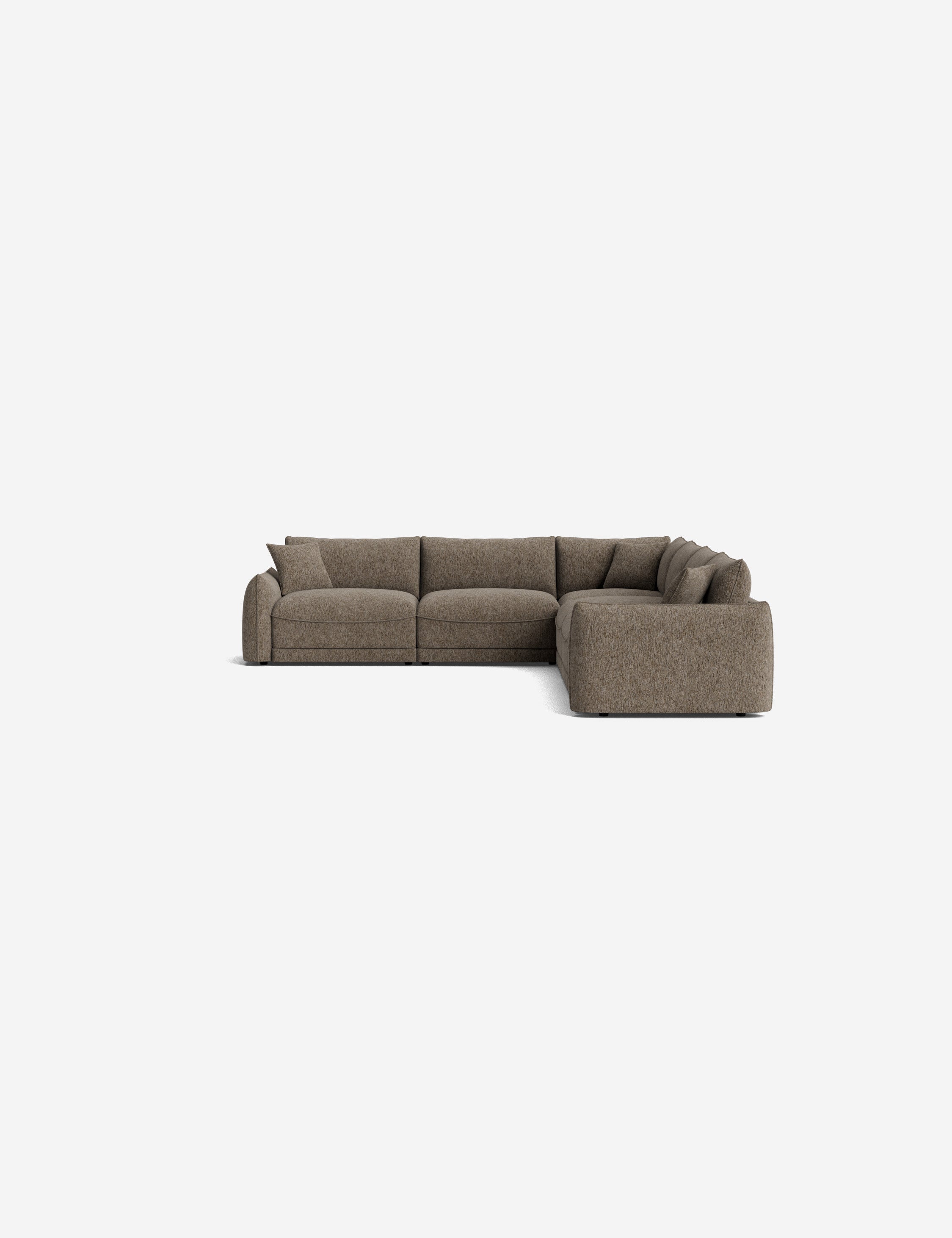 Balmer Modular Corner Sectional Sofa - Modern L-Shaped Couch with Reversible Chaise for Living Room, Home Theater & Lounge Spaces