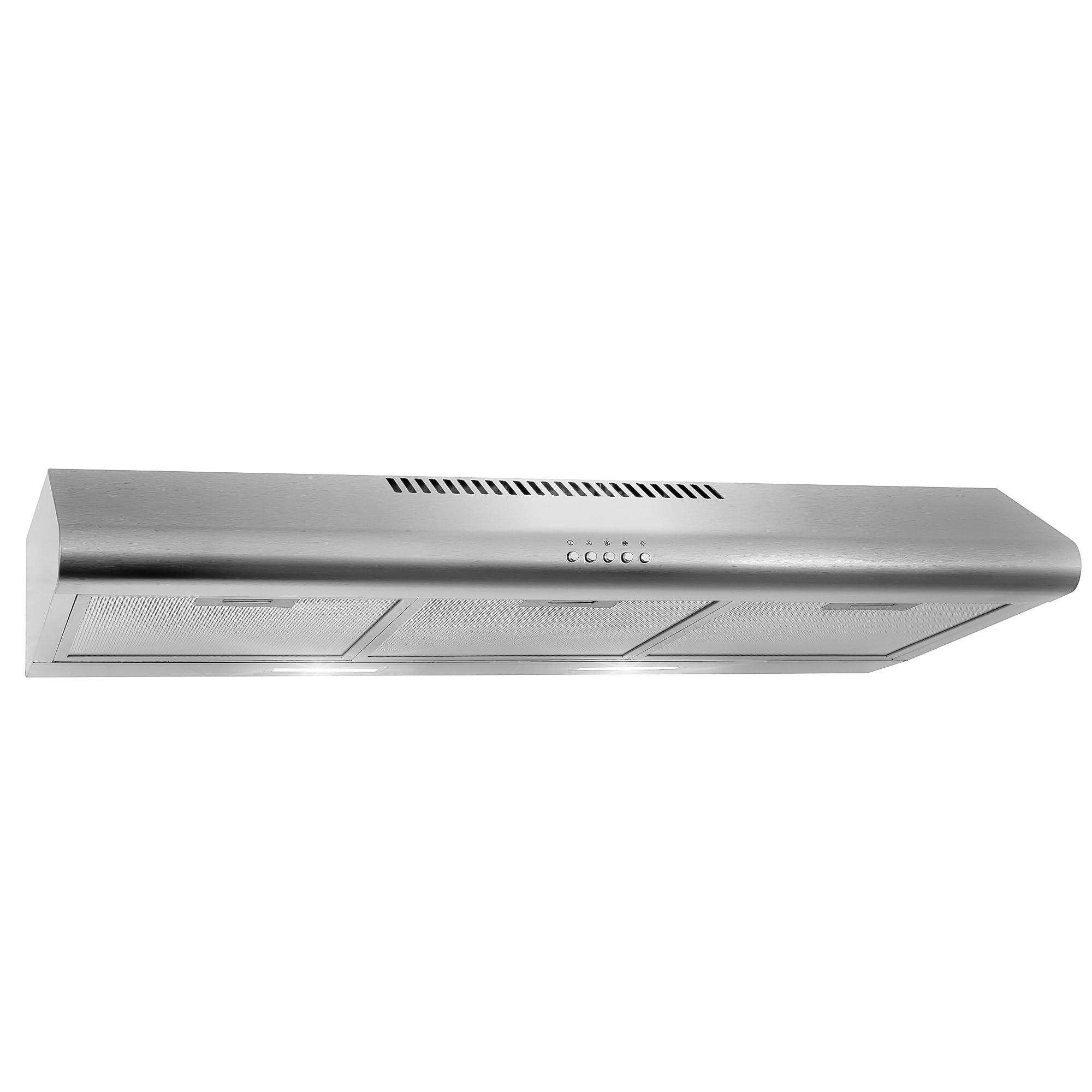 COSMO COS-5MU36 36-inch Stainless Steel Under Cabinet Range Hood with LED Lights, Reusable Filters & Button Controls | Delta Collection | Perfect for Kitchen Ventilation & Smoke Removal