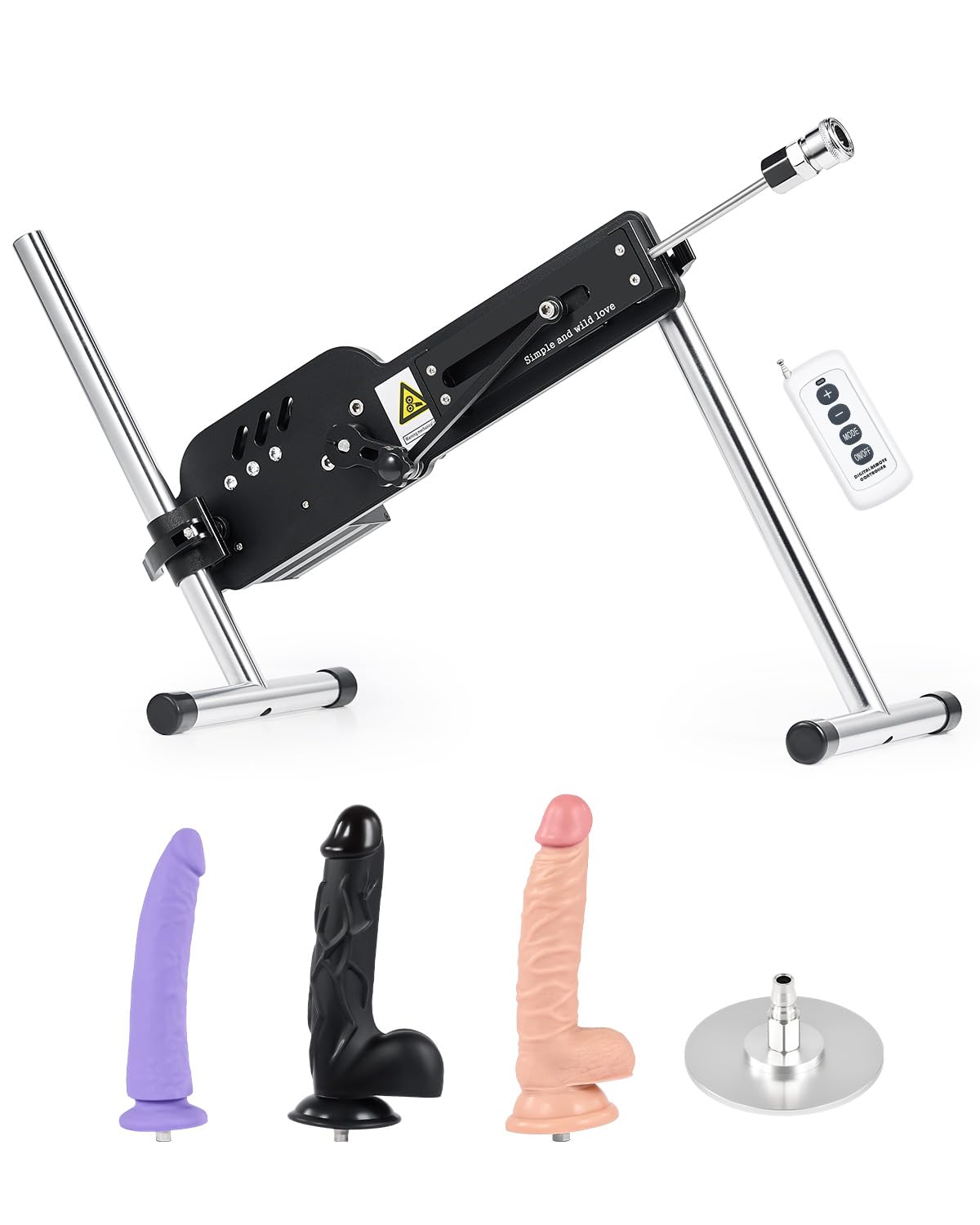 SENSUA Automatic Thrusting Sex Machine for Women & Men - Remote Control Adult Toy with 3 Dildos & 3.5
