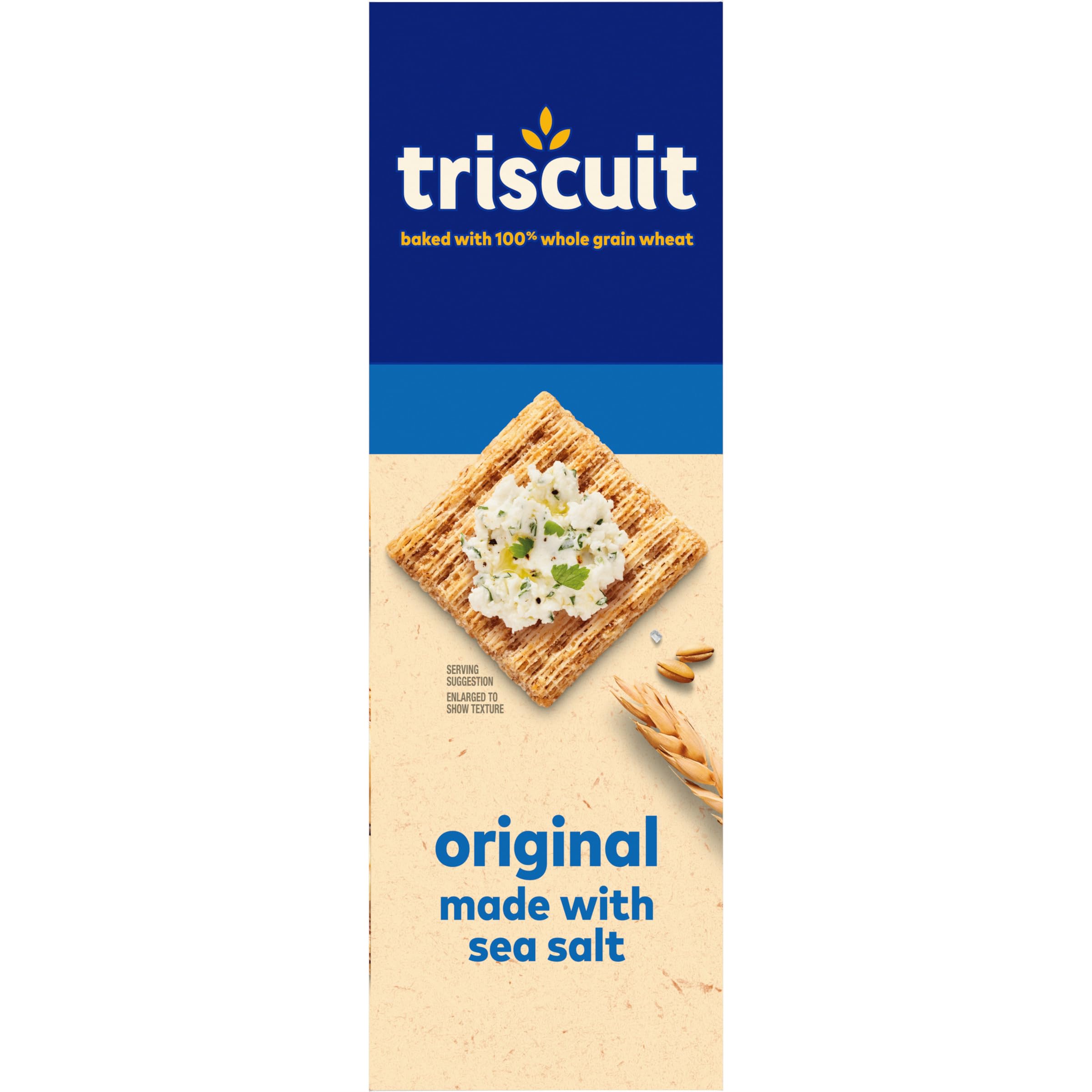 Triscuit Original Whole Grain Wheat Crackers - Vegan, Healthy Snacks for Lunch, Work & On-the-Go (8.5 oz) | Perfect for Office, School & Travel