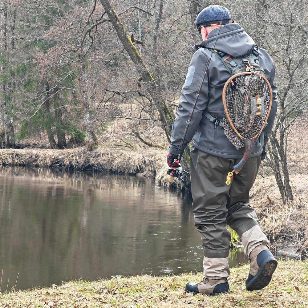 **Kylebooker Men's Lightweight Anti-Slip Wading Boots for Fly Fishing – Durable Waterproof Hiking Shoes for River, Creek & Outdoor Adventures**