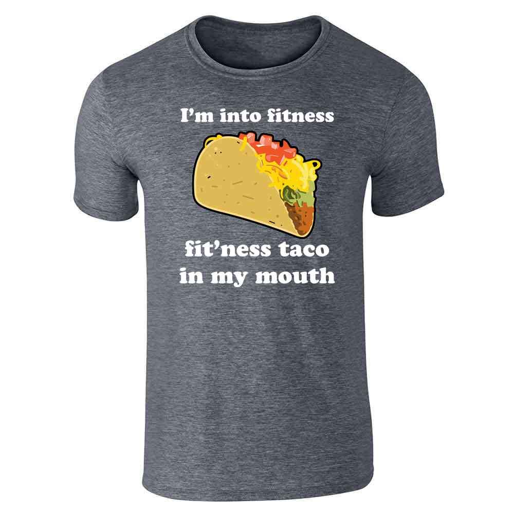 Funny Fitness Taco Graphic T-Shirt for Men | Pop Threads Humorous Workout Tee | Gym, Running & Casual Wear