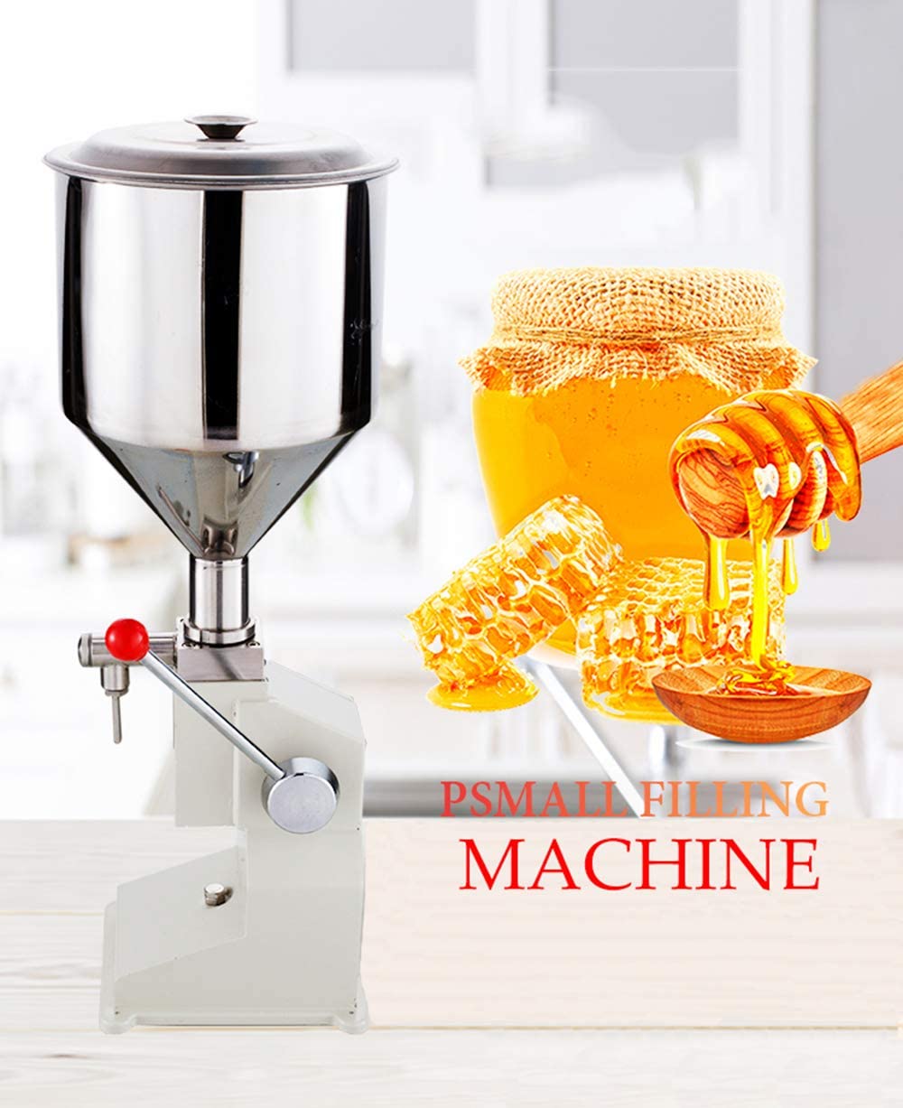 INTBUYING A03 Manual Liquid Filling Machine - Stainless Steel Bottle Filler for Cream, Paste, Shampoo & Cosmetics (5-50ml) | Perfect for Small Batch Production, DIY Beauty Products & Home Businesses