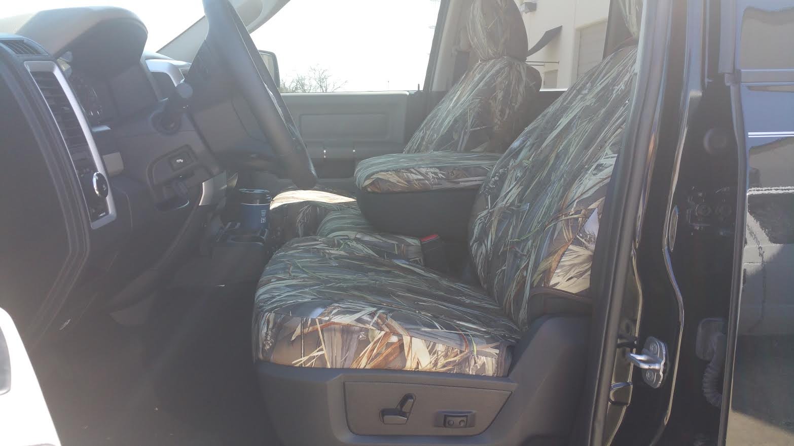 Premium Durafit Seat Covers for 2009-2012 Dodge Ram 1500 & 2010-2012 Ram 2500-3500 - DRT Camo Endura Fabric - Waterproof & Durable Truck Seat Protectors for Off-Roading, Hunting & Work Trucks