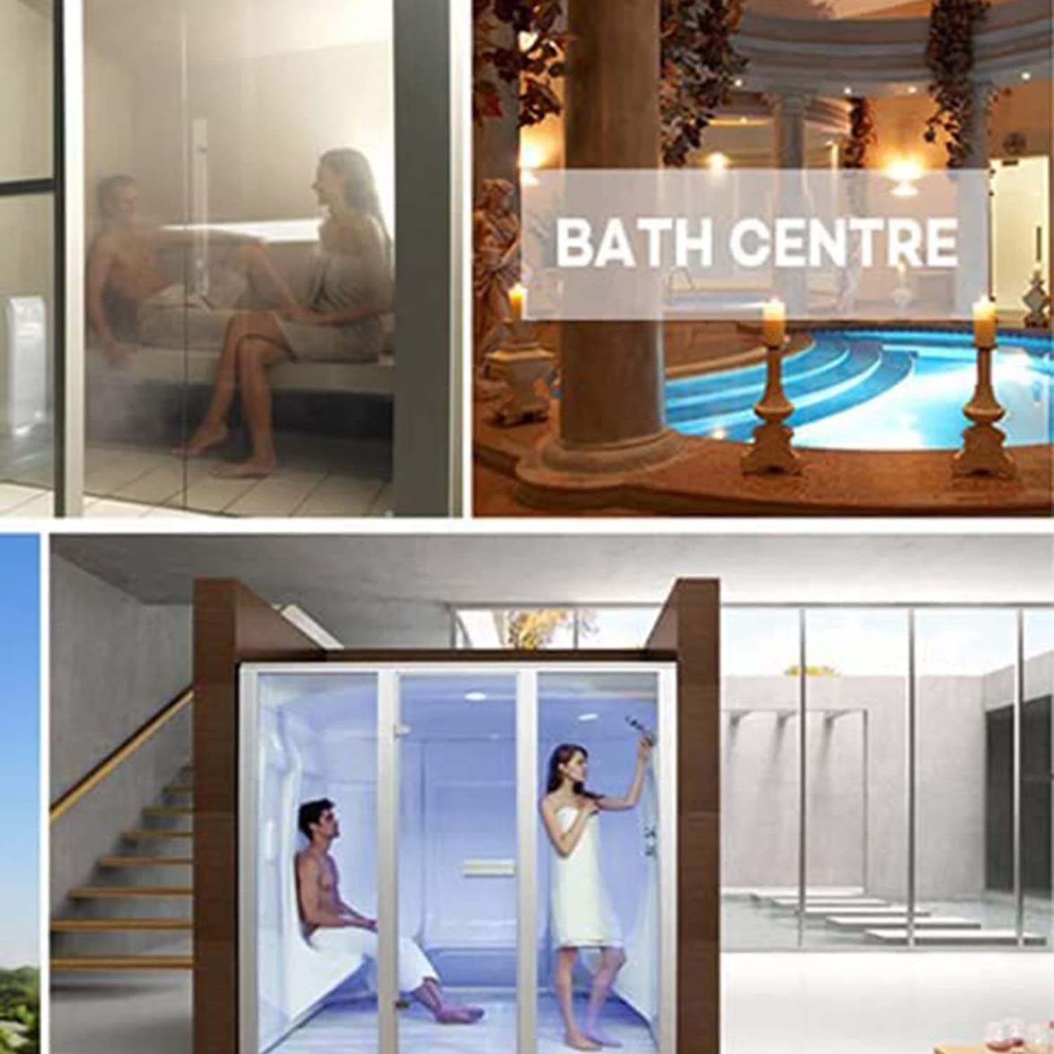 380V 8KW Sauna Steam Generator - Home Spa Shower Steamer with Waterproof Control & Auto Drain for Bathroom, Steam Room & Relaxation Therapy