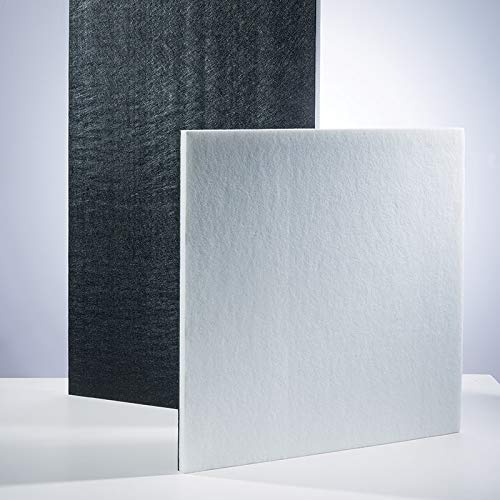 Acoustic Soundproofing Tiles 24x24 Inches - Black & White Dual Tone Ceiling & Wall Panels for Noise Reduction in Home Theater, Office & Studio (1