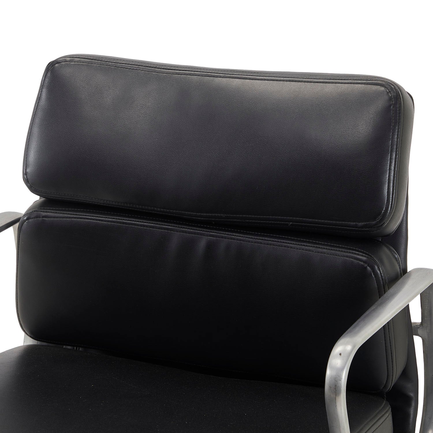 Premium Black 2-Pad Leather Office Chair - Ergonomic Executive Desk Chair for Home & Office Workspaces - Perfect for Long Hours of Comfortable Sitting