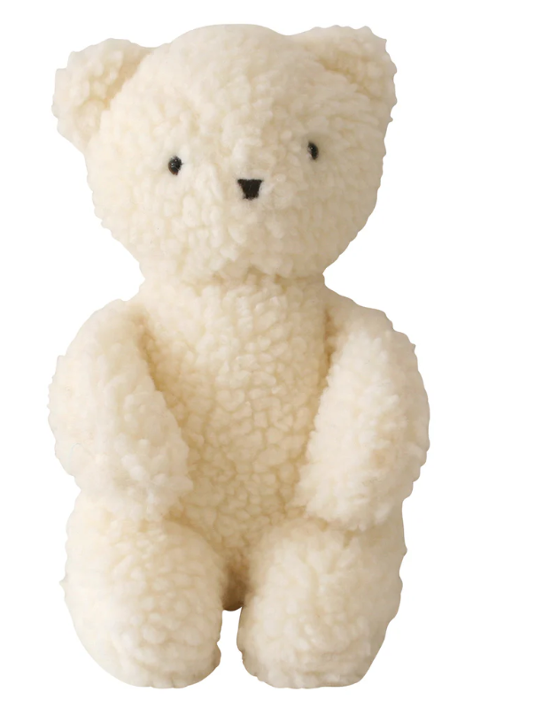 ALIMROSE Charlie Sherpa Baby Bear Plush Toy - Soft & Cuddly Stuffed Animal for Kids, Perfect for Nursery Decor, Gifts, and Cuddling | Ideal for Bedtime, Playtime, and Photo Props