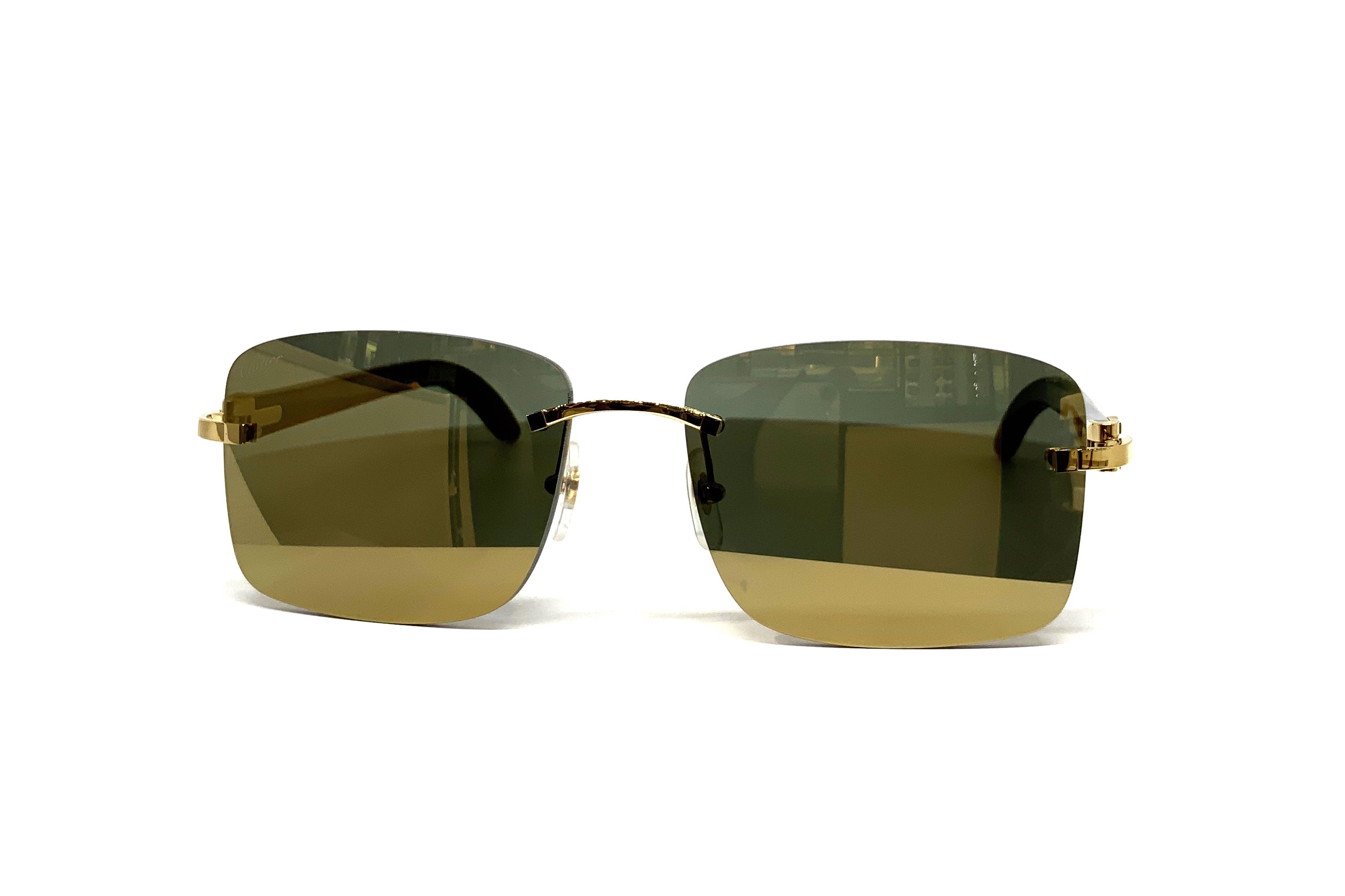 Cartier C Décor CT0030RS Buffalo Horn Sunglasses - Luxury Designer Shades for Men & Women - Perfect for Outdoor, Travel & Fashion Accessories