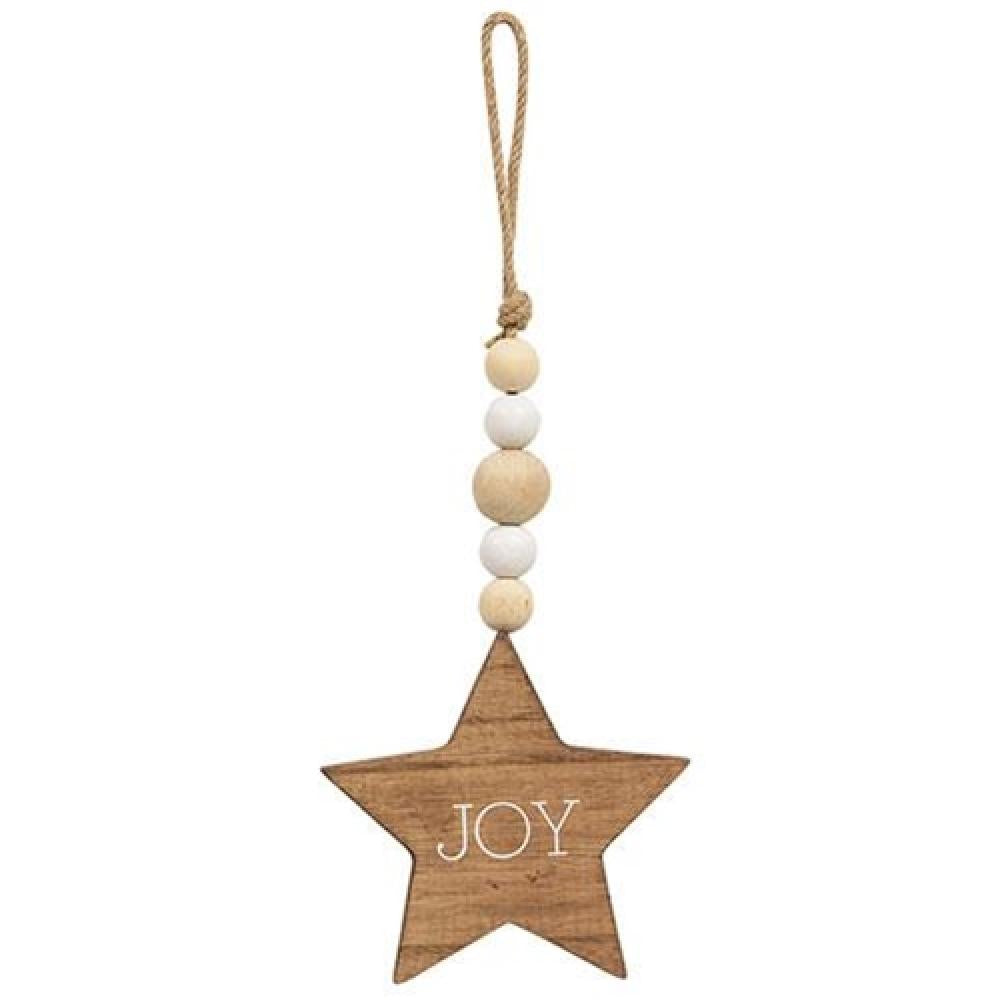Joy Star Beaded Ornament - Handmade Christmas Tree Decorations, Holiday Home Decor for Xmas, Wedding, Party | Perfect for Festive Decor, Gift Giving & Seasonal Celebrations