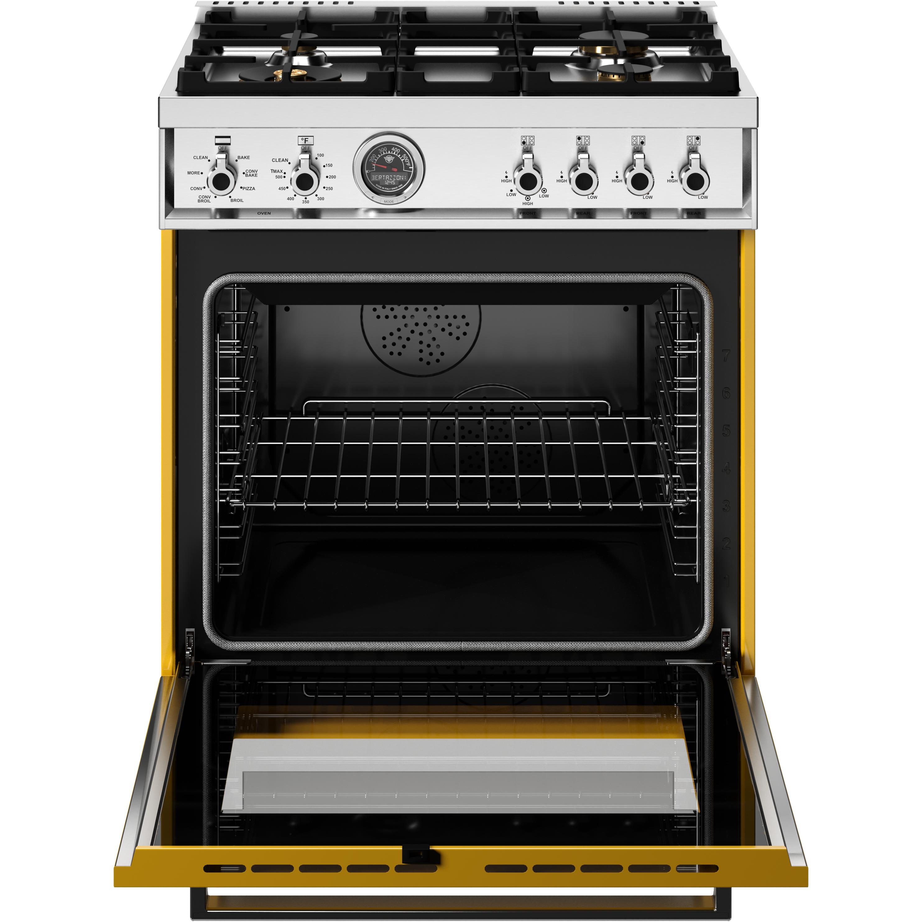 Bertazzoni PRO304BFEPGIT 30-Inch Freestanding Dual Fuel Range - Professional Gas & Electric Oven for Home Chefs - Perfect for Baking, Roasting & Gourmet Cooking