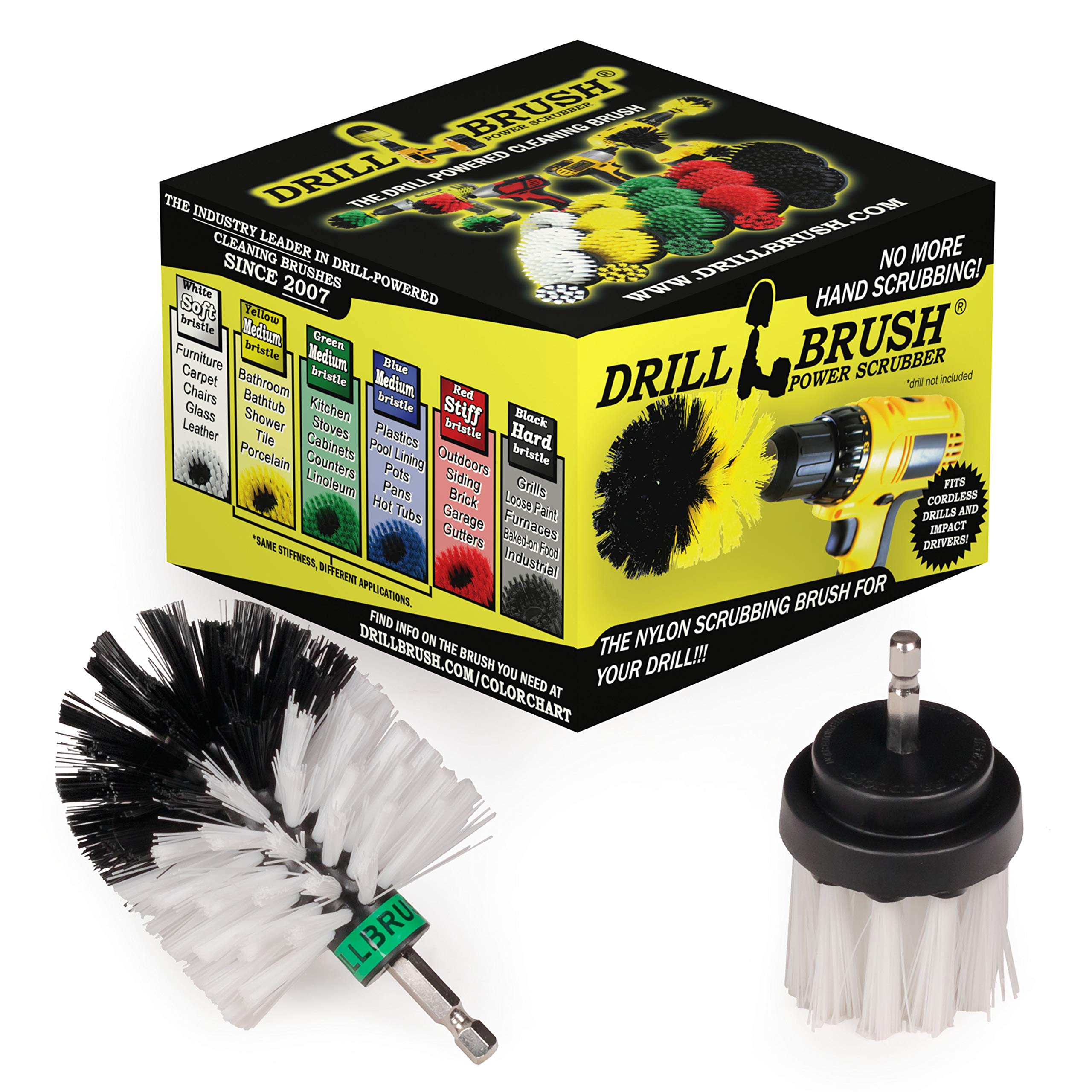 Motorcycle Cleaning Kit - Car & Truck Cleaning Supplies with Drill Brush Wheel Cleaner, Rim Scrub Brush & Windshield Glass Cleaner - Dirt Bike & Soft Wheel Cleaner Brush for Auto Detailing, Garage Maintenance & Vehicle Care