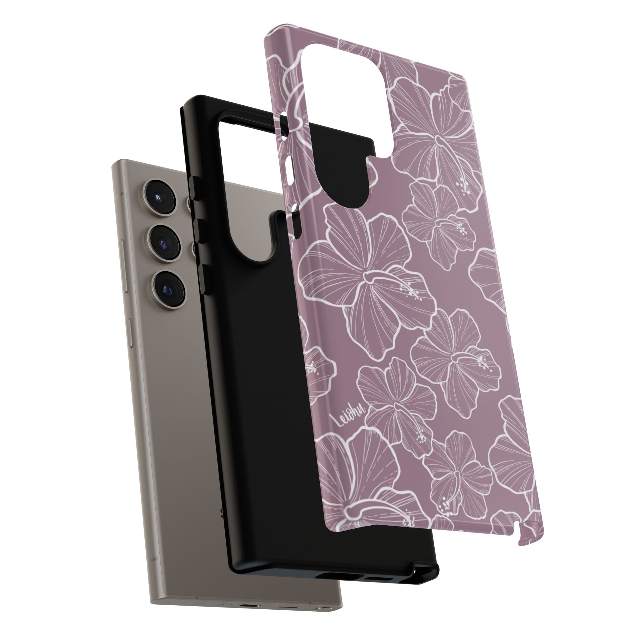 Organic Hibiscus & Lavender Scented Phone Case for Samsung Galaxy - Perfect for Relaxation, Aromatherapy & Stress Relief