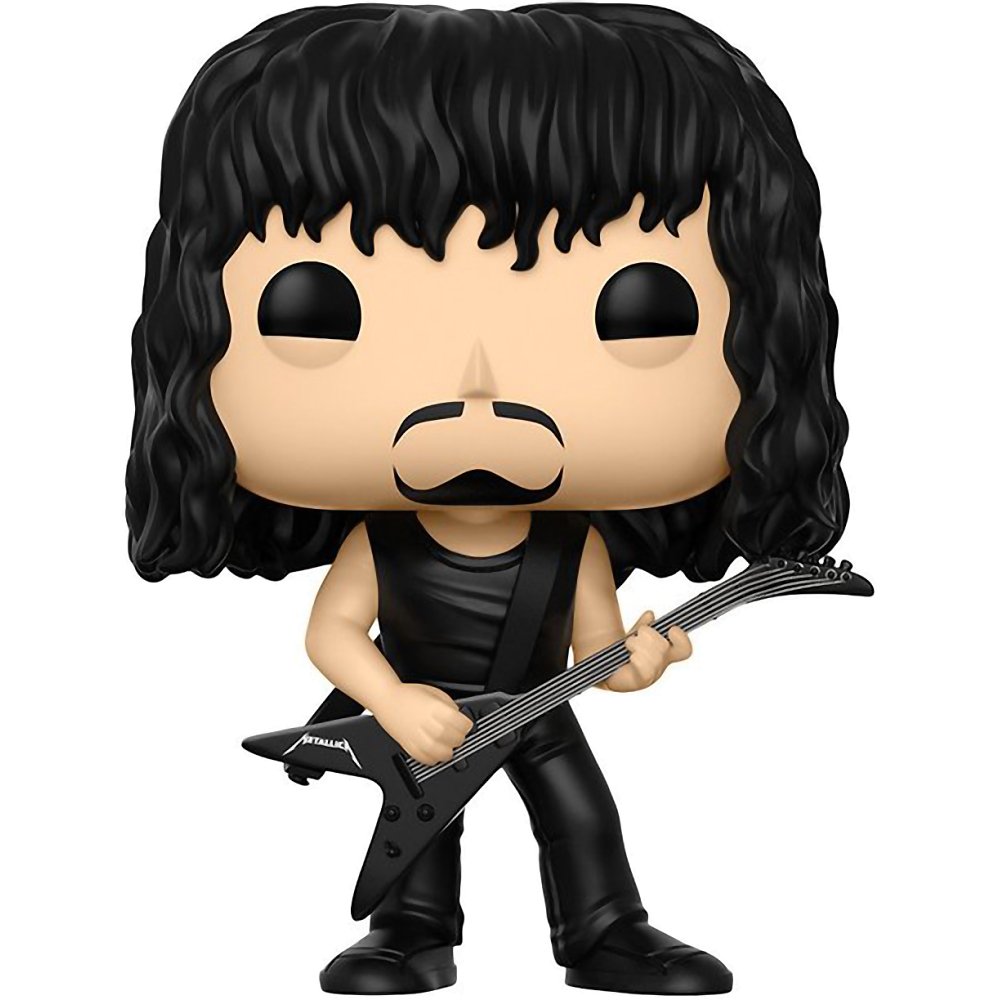 Kirk Hammett Funko Pop! Rocks Vinyl Figure - Metallica Collector's Edition with PET Plastic Protector Case - Perfect for Music Fans & Pop Culture Collectors - Display at Home, Office or Gifts for Rock Music Lovers
